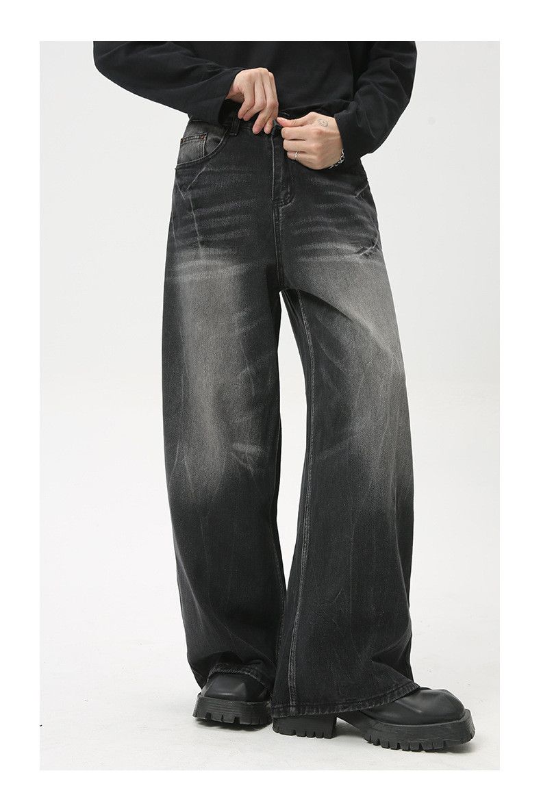 Japanese Brand × Jean American high street retro washed black gray jeans Size US 32 / EU 48 - 5 Thumbnail
