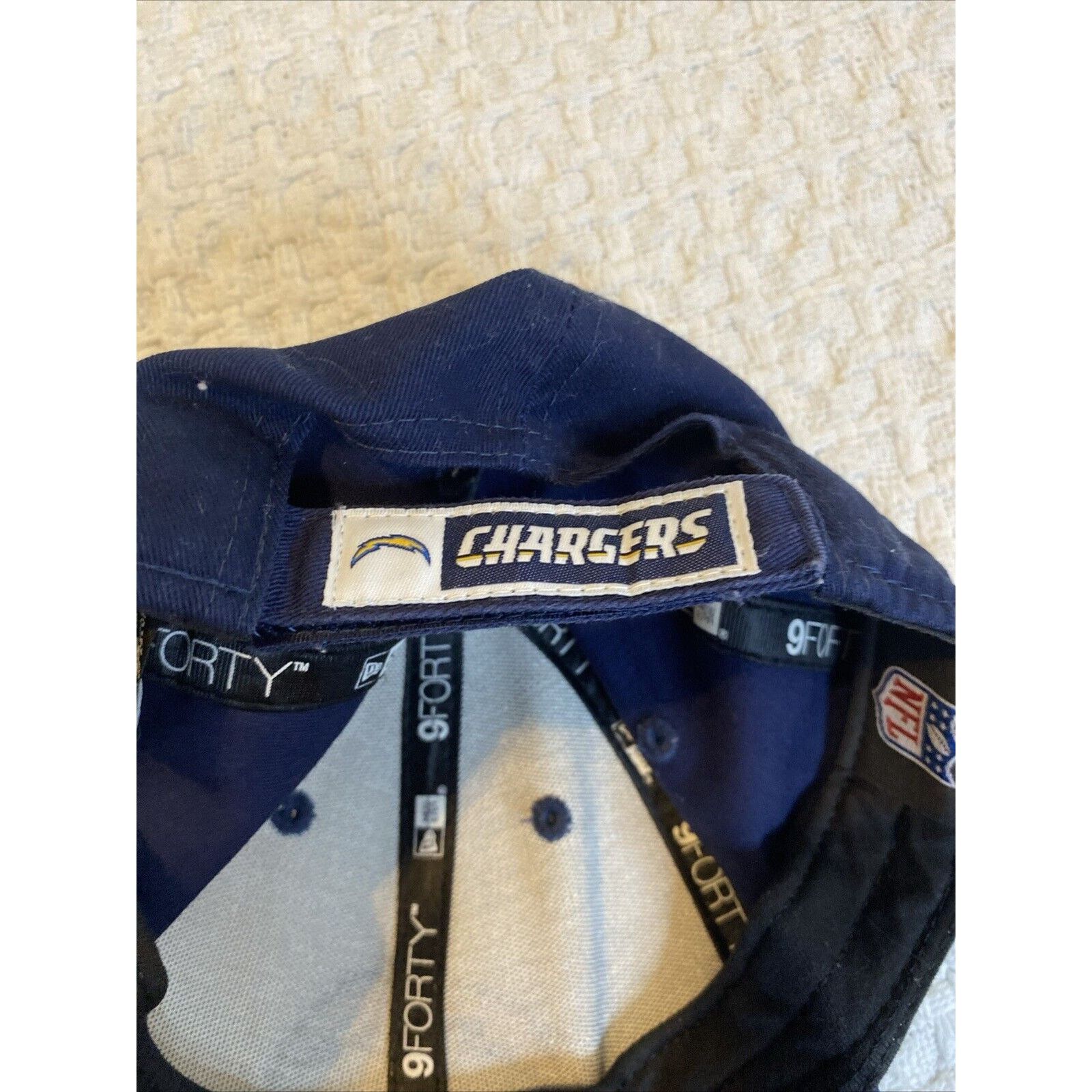 New Era Los Angeles Chargers Cap Hat Adjustable New Era 9Forty Bolt Size ONE SIZE - 6 Thumbnail