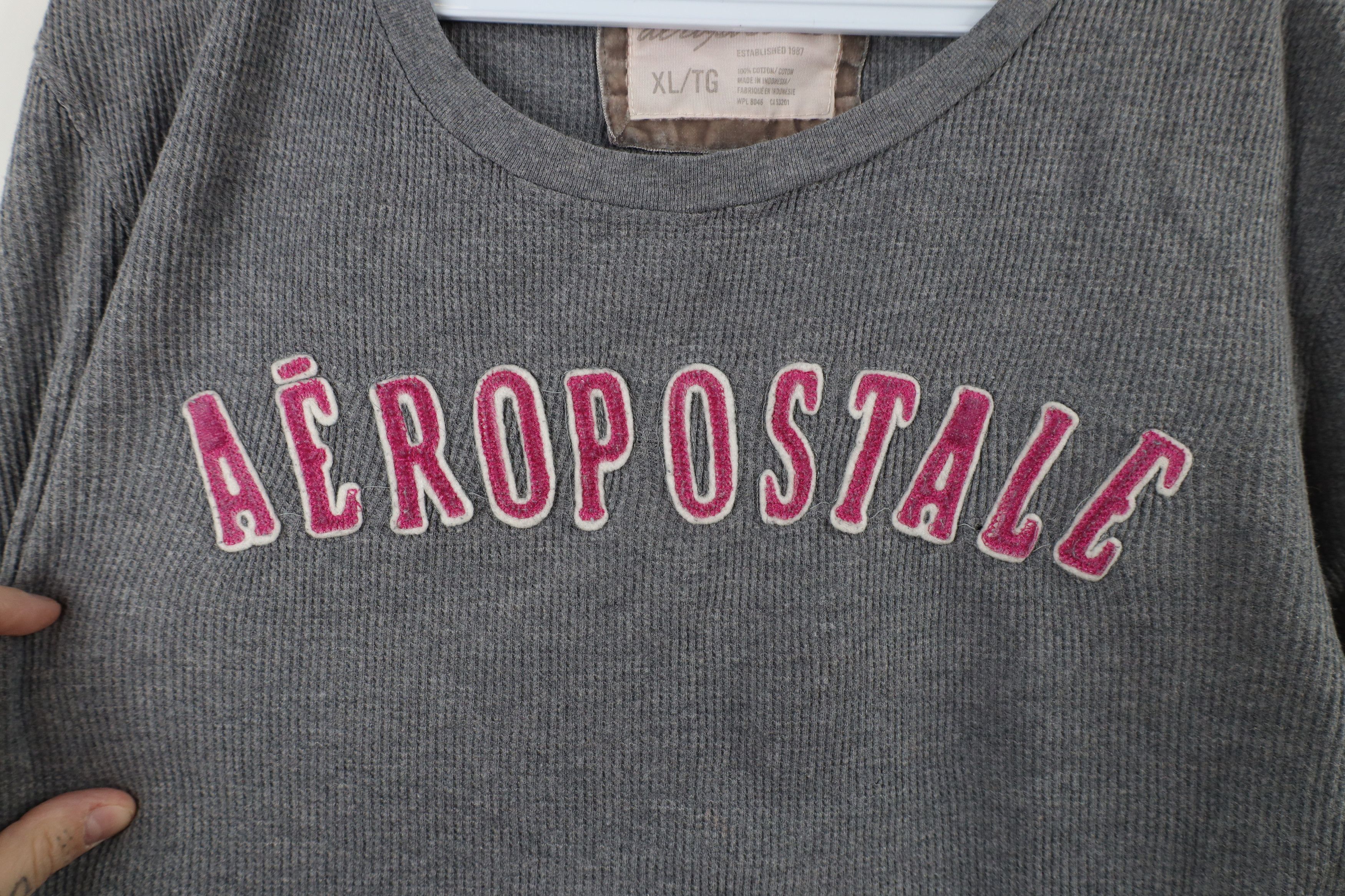 Aeropostale × Vintage Vintage Y2K Aeropostale 3/4 Sleeve Thermal Waffle T-Shirt Size XL / US 12-14 / IT 48-50 - 6 Thumbnail