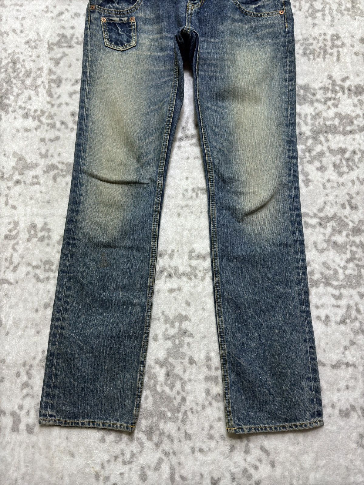 Japanese Brand Y2K Antgauge Double Waist Distressed Unisex Denim Jeans Size US 30 / EU 46 - 6 Thumbnail