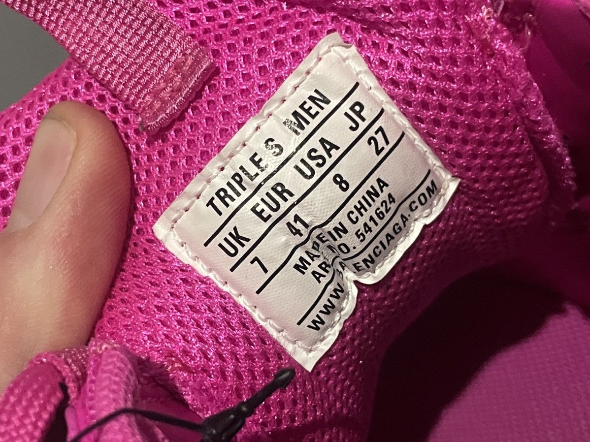 Balenciaga Balenciaga Hot Pink Clear Sole Triple S Brand New With Tags Size US 9 / EU 42 - 14 Thumbnail