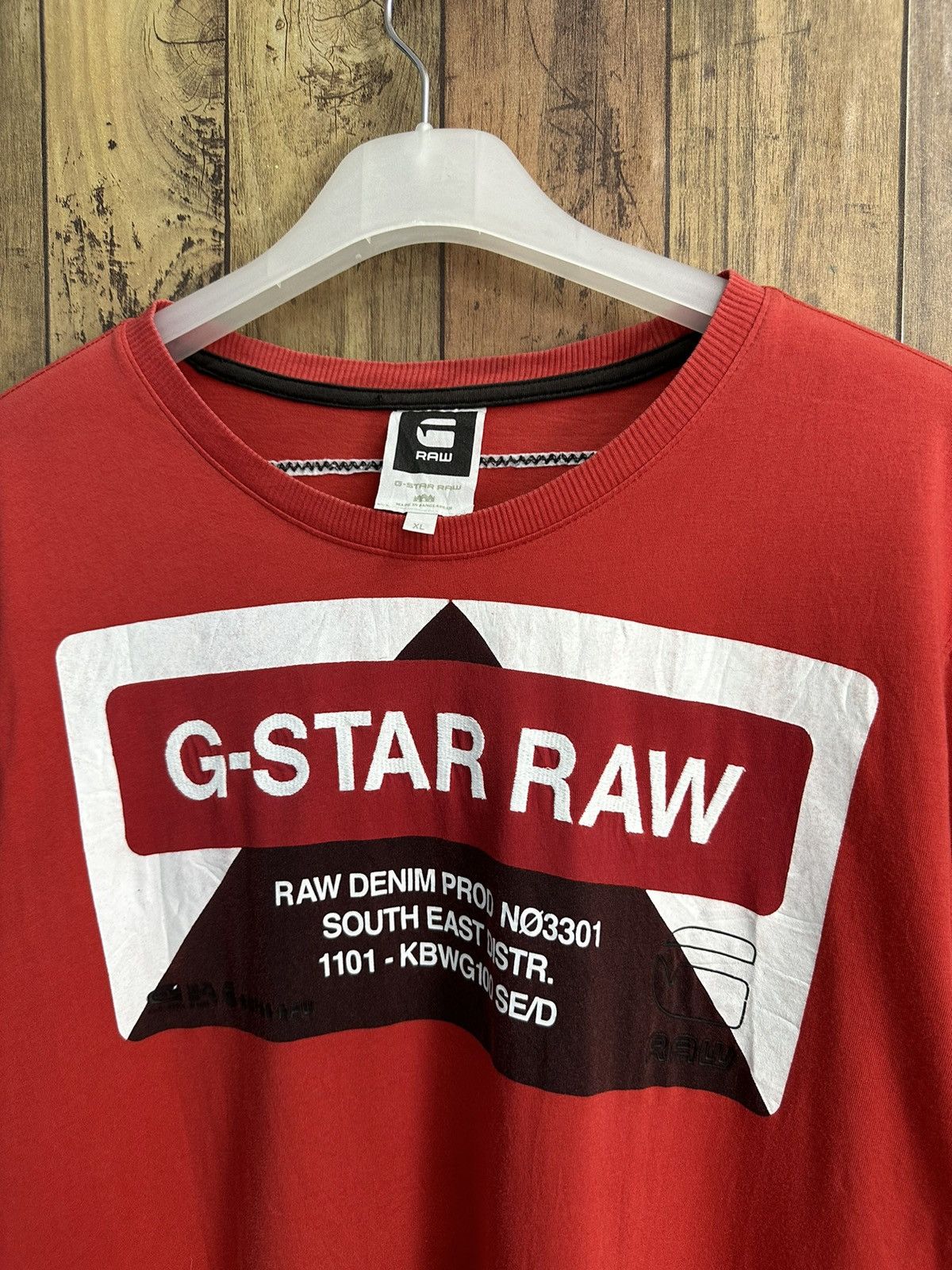 G-Star Gstar Raw Denim Tshirt A407 Size US XL / EU 56 / 4 - 2 Thumbnail