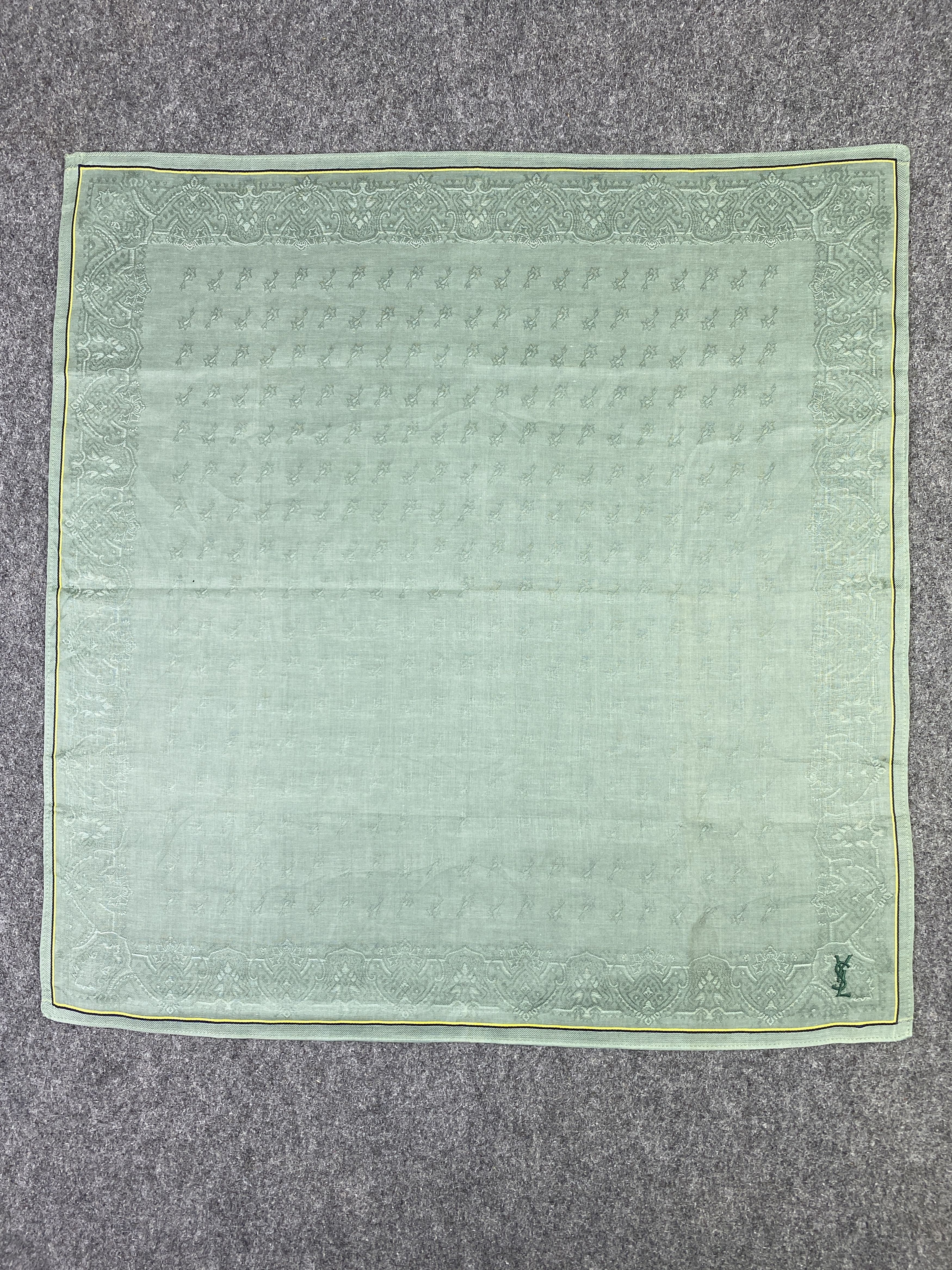 Yves Saint Laurent Yves Saint Laurent Handkerchief / Neckerchief KT0173 Size ONE SIZE - 4 Thumbnail