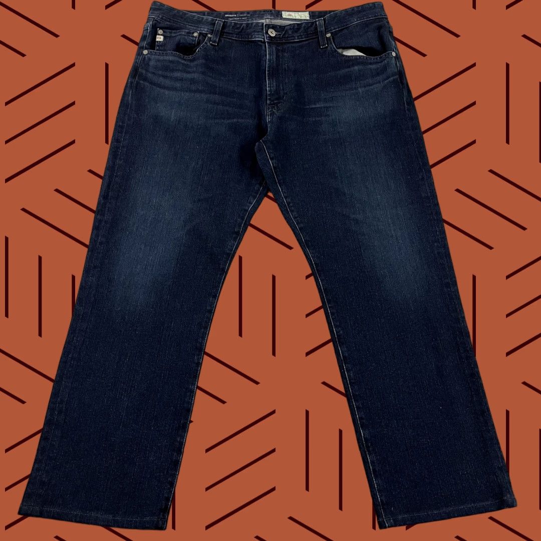Denime VINTAGE AG ADRIANO GOLDSCHMIED Jeans Mens 38 x 28 GRADUATE Tailored Led Dark Blue Denim Size US 38 / EU 54 - 1 Thumbnail