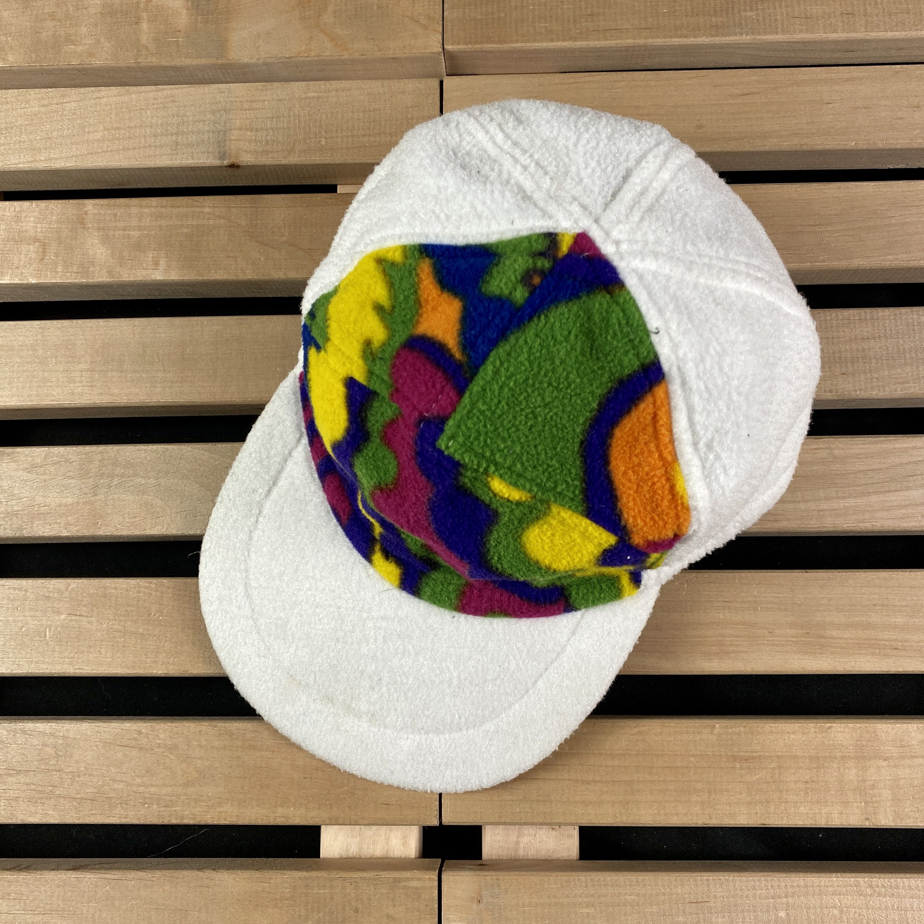 Other Mens Fleece Hat Cap Polartec Crazy Print Size L Size 34 - 1 Thumbnail