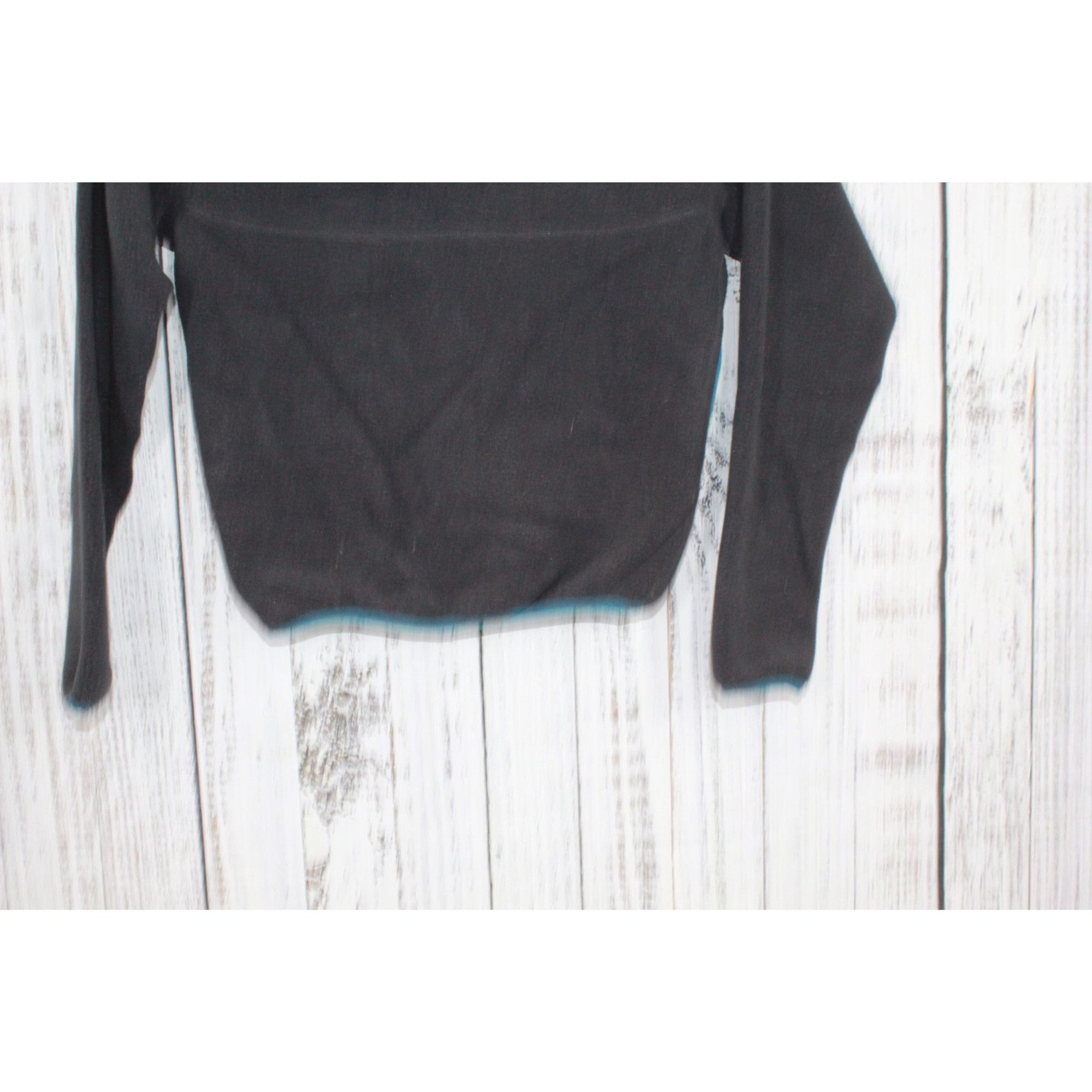 L.L. Bean LL Bean Women’s Classic Black Fleece Pullover Sweater Size XXS / US 00 / IT 34 - 7 Thumbnail