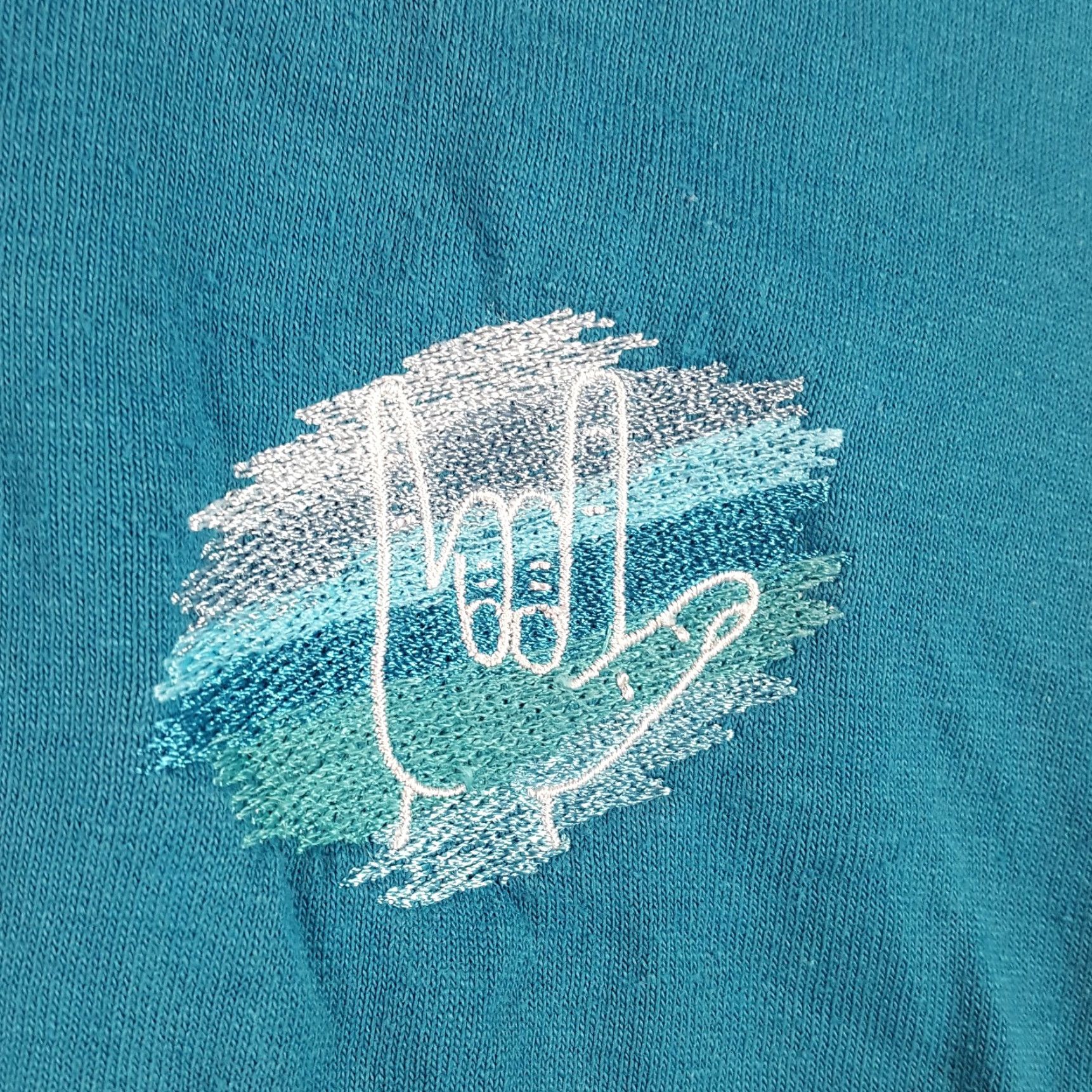 Vintage VINTAGE 80s Stedman ASL I Love You Hand Polo Shirt Sz Small Blue Surf Casual Mens Size US S / EU 44-46 / 1 - 7 Thumbnail