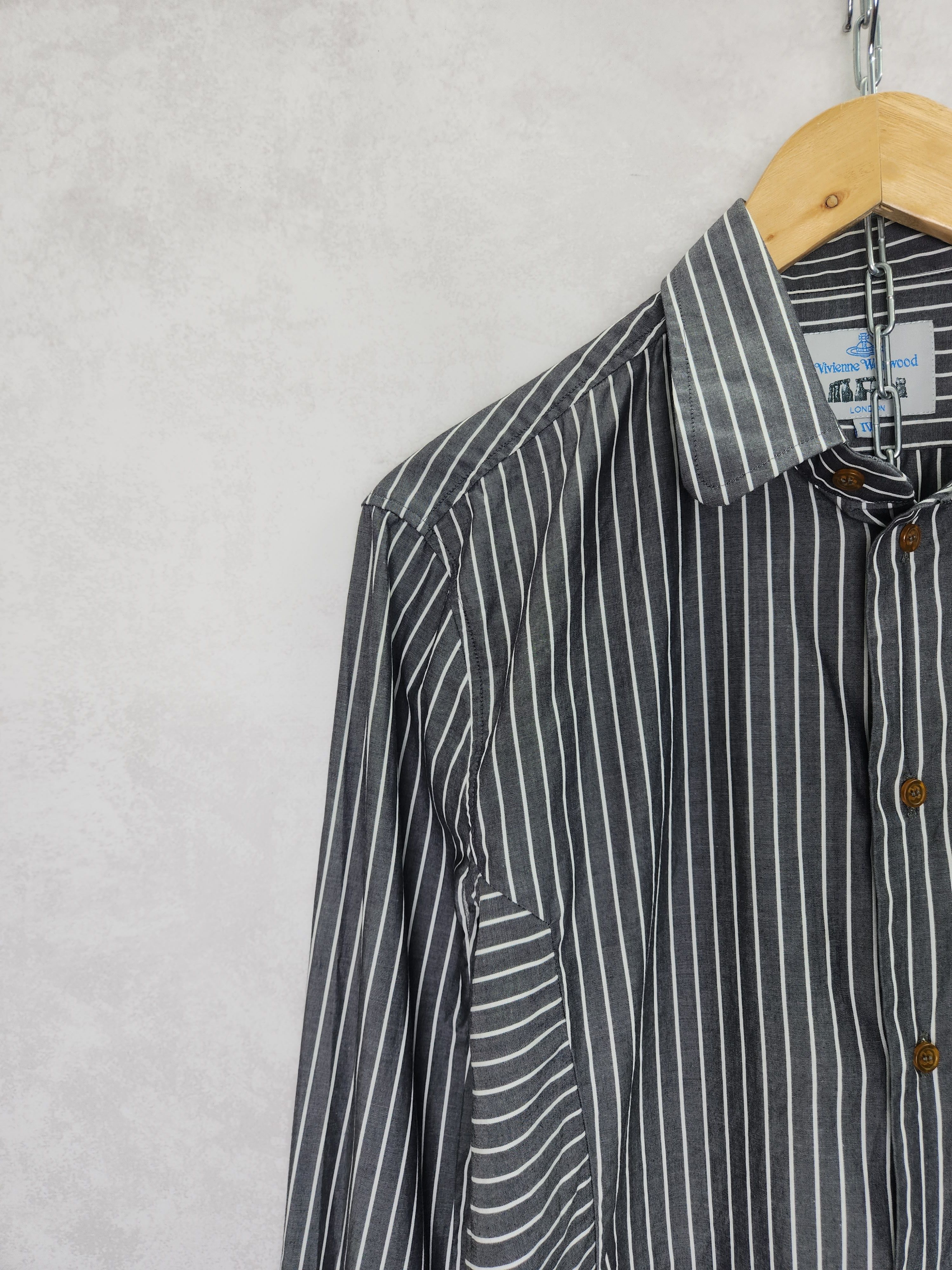 Vivienne Westwood Vivienne Westwood Man london stripes shirt button ups Size US L / EU 52-54 / 3 - 7 Thumbnail