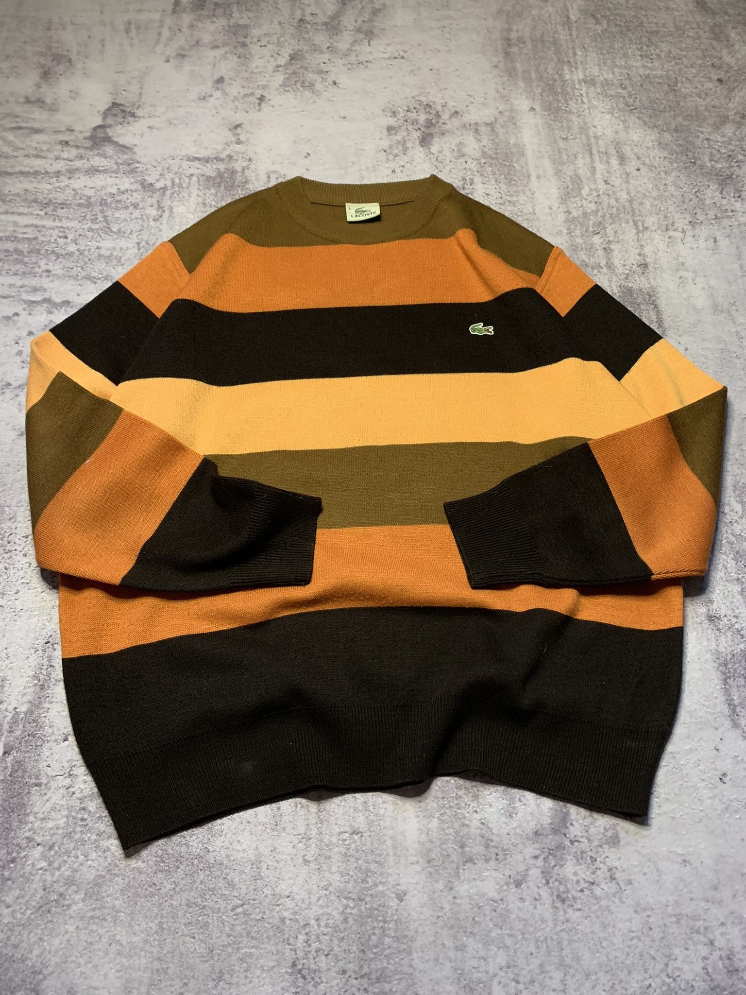 Lacoste Vintage Lacoste Striped Knit Sweater Size US L / EU 52-54 / 3 - 5 Thumbnail