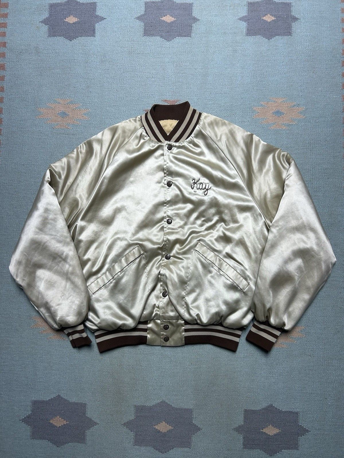 Vintage satin jacket Shelby cobra muscle car chainstitch Detroit M Size US M / EU 48-50 / 2 - 5 Thumbnail