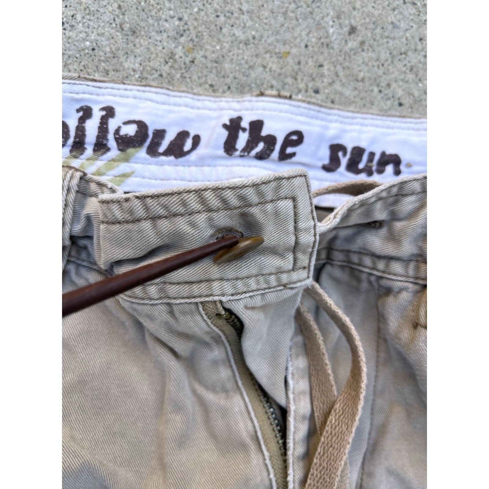 American Eagle Outfitters VINTAGE American Eagle Outfitters Cargo Shorts Beige 32 Men’s Casual 90s Y2K Boho Bohemian Outdoor Size US 32 / EU 48 - 5 Thumbnail