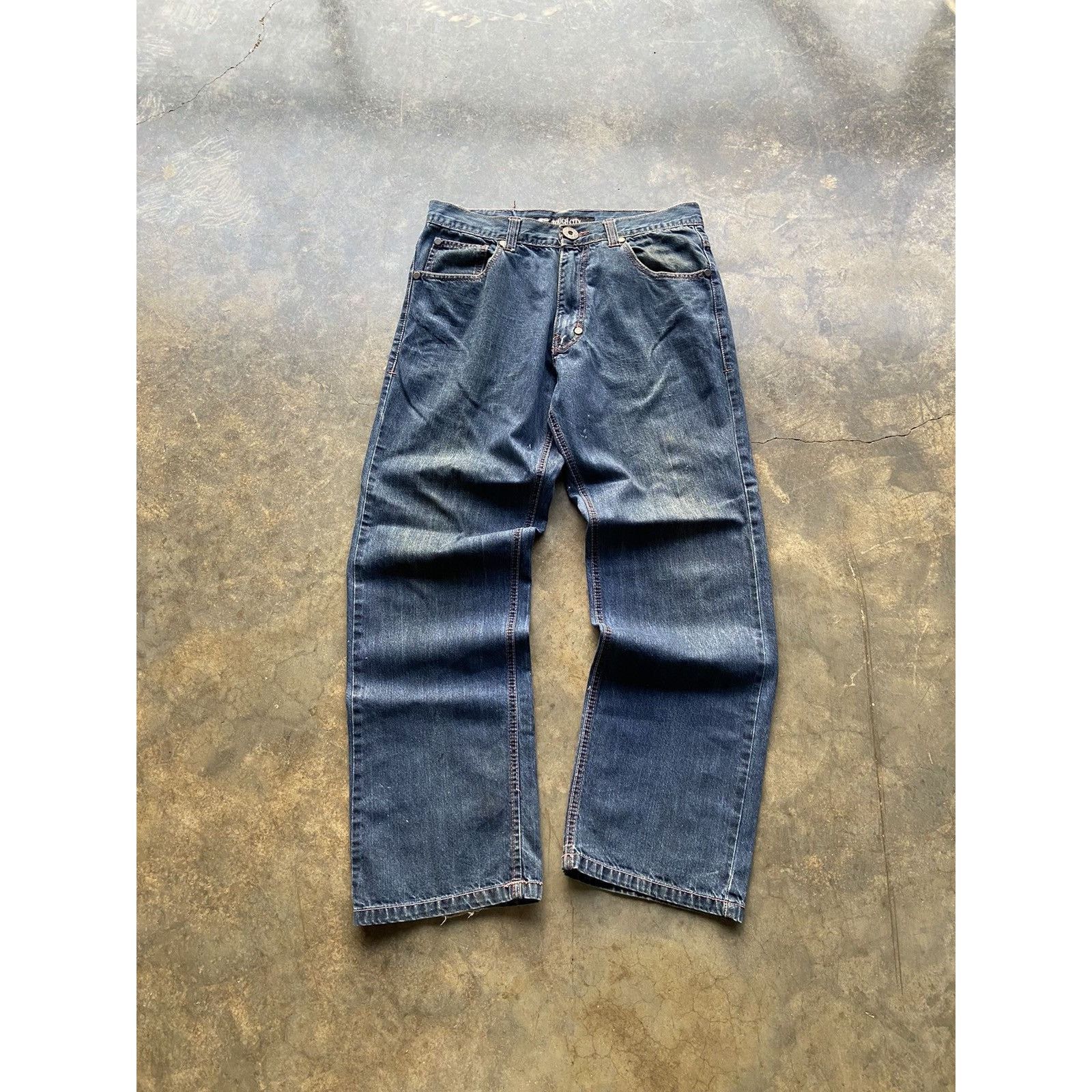Vintage Vintage Y2K Embroidered Denim Blue Jeans Size US 34 / EU 50 - 3 Thumbnail