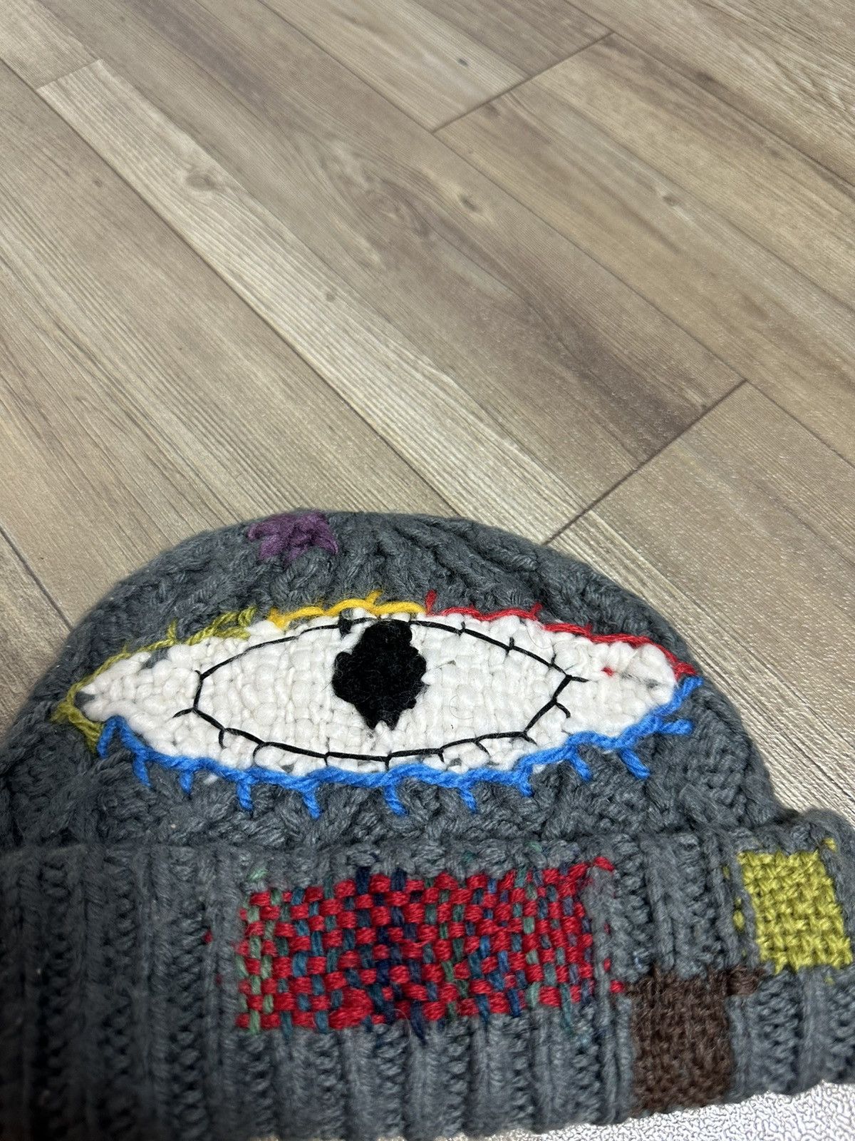 Handmade Custom Made Nice Design Art Knitted Eye Beanie Hats Size ONE SIZE - 9 Thumbnail