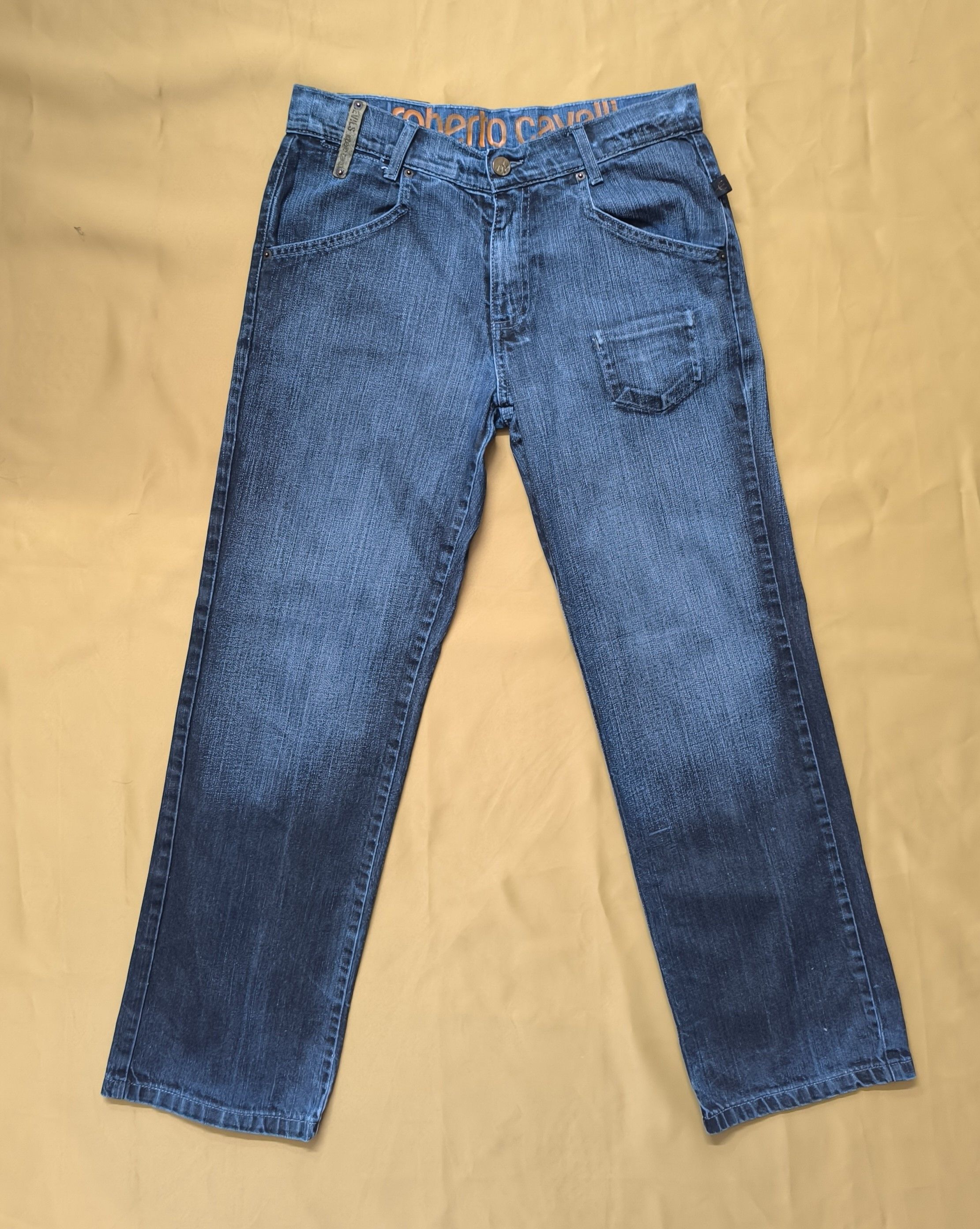 Roberto Cavalli Roberto Cavalli Vintage Devils Junior Blue Jeans Size XS Y2K Size 24" / US 00 / IT 34 - 1 Thumbnail
