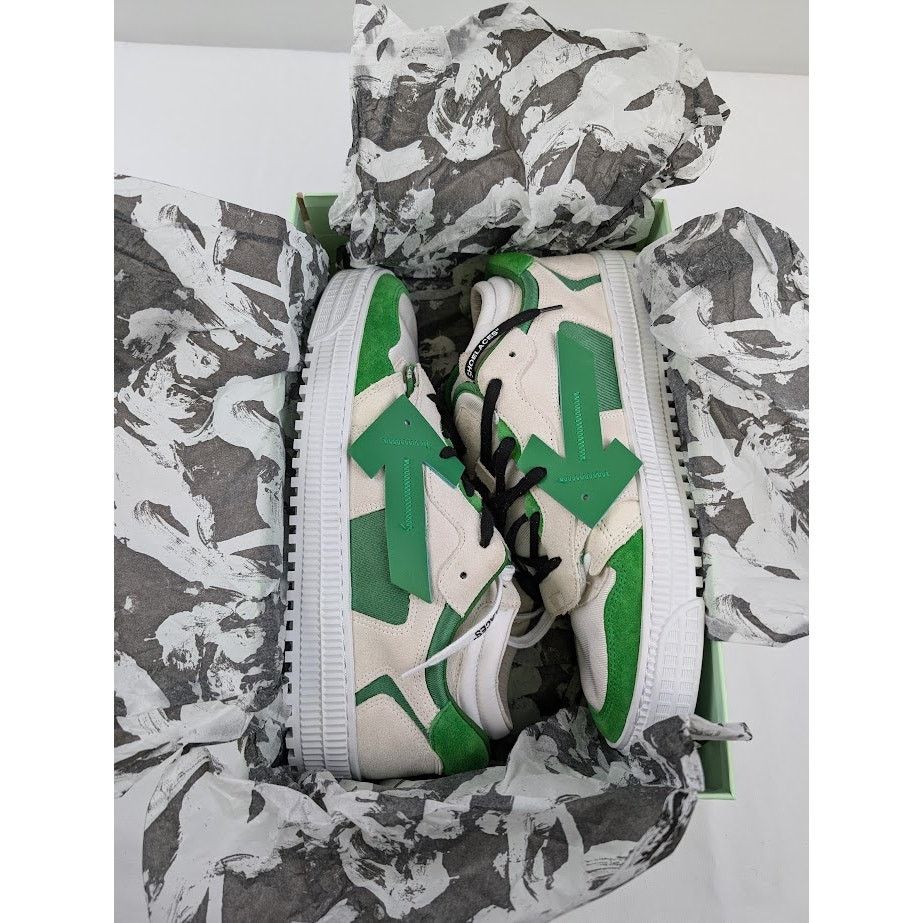Off-White o1rshd1 Floating Arrow Sneakers in White / Green Size US 13 / EU 46 - 19 Thumbnail