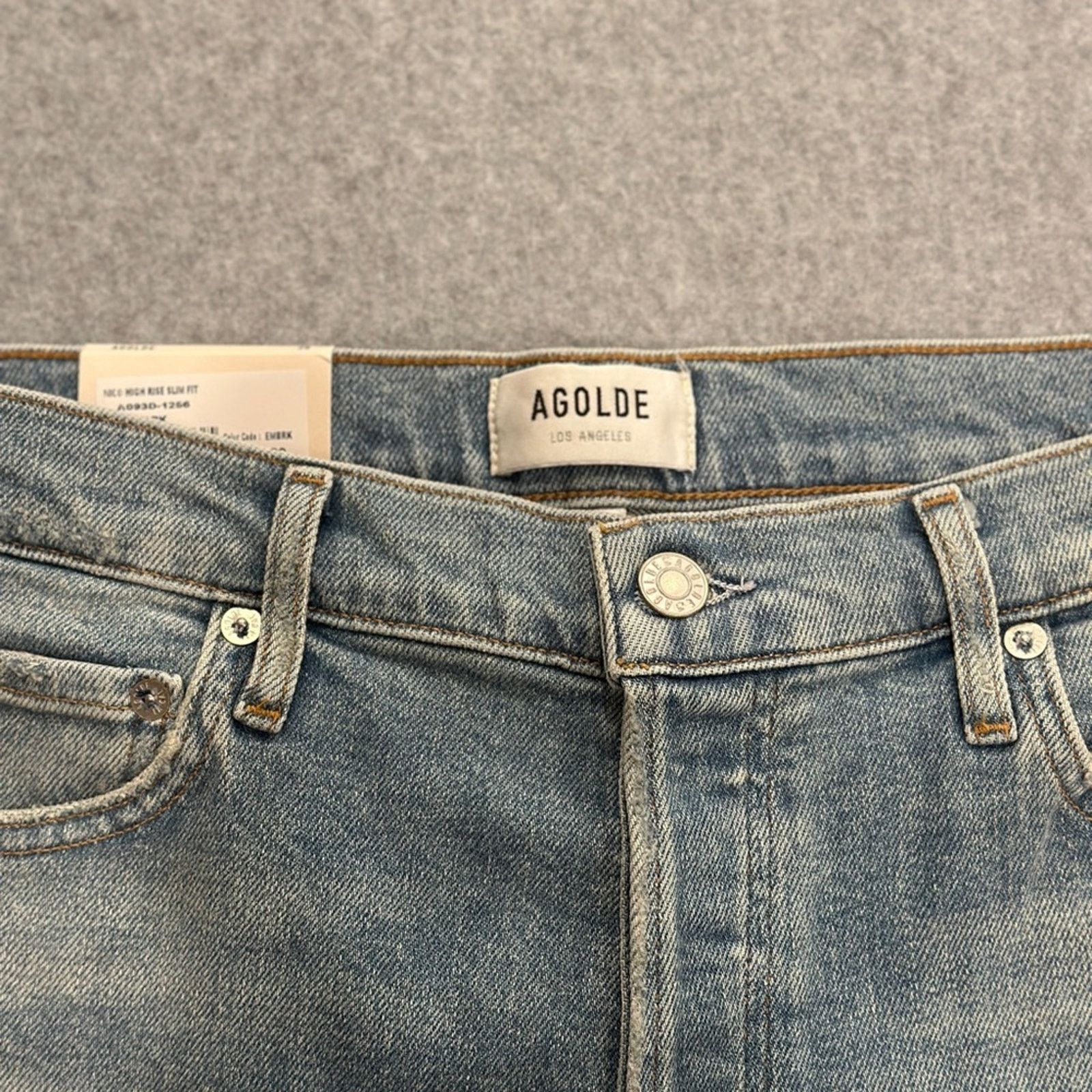 Agolde Agolde Nico High Rise Slim Fit Jeans - Rare! Size 29" - 9 Thumbnail