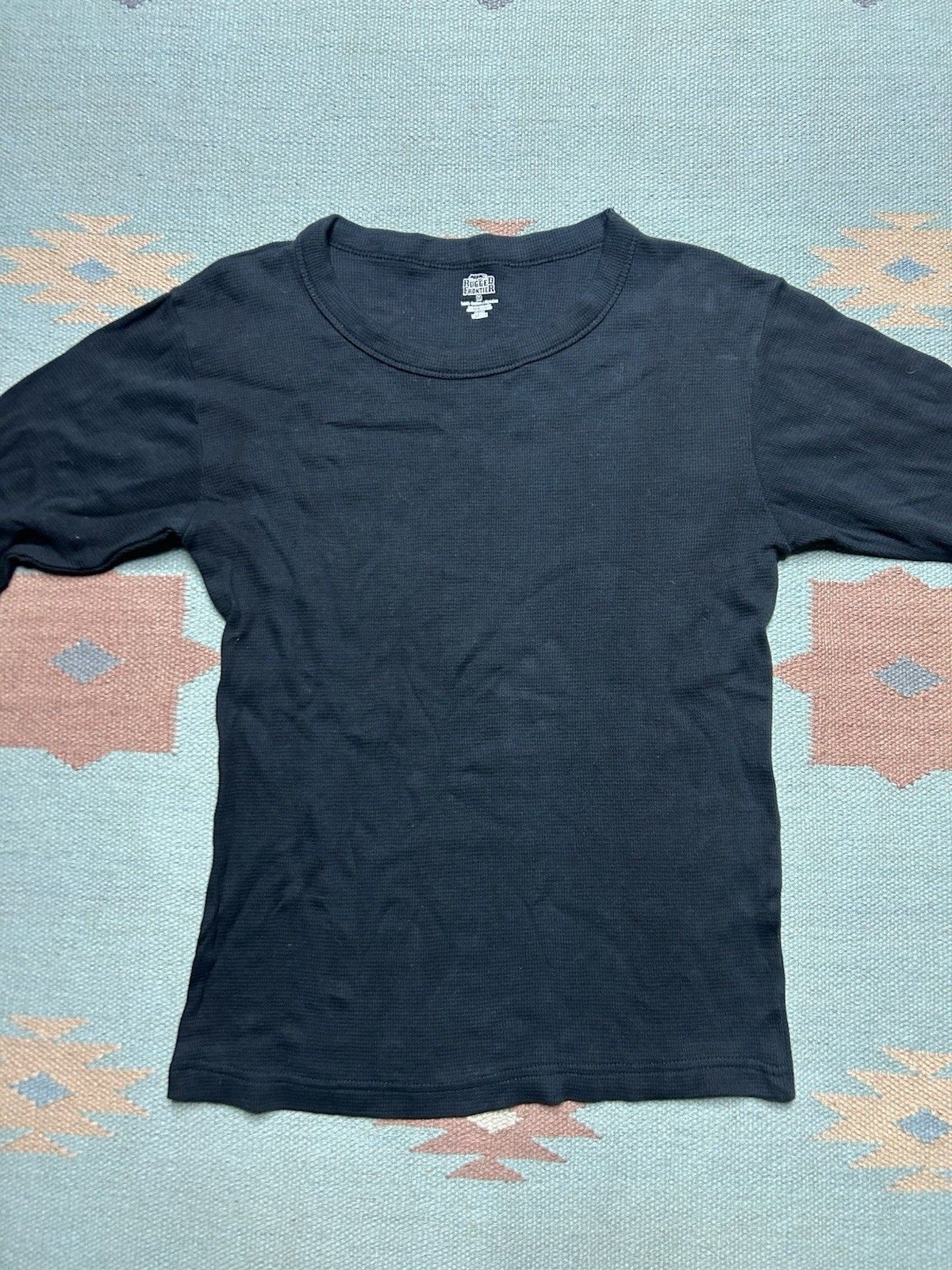 Vintage Rugged Frontier waffle knit thermal shirt base layer boxy M Size US M / EU 48-50 / 2 - 2 Thumbnail