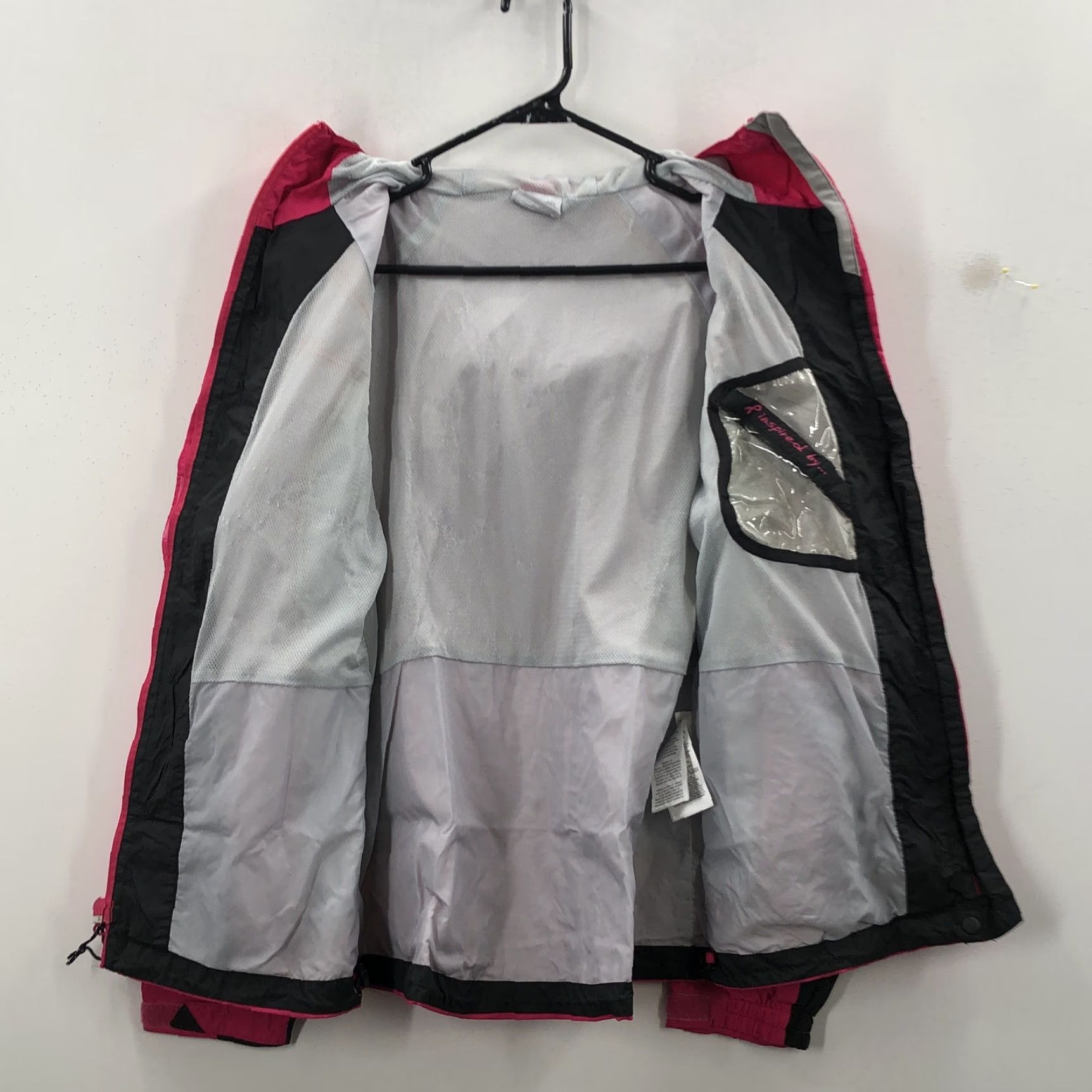 Pinko Columbia Womens Pink Long Sleeve Hooded Pockets Full Zip Windbreaker Jacket M Size M / US 6-8 / IT 42-44 - 5 Thumbnail