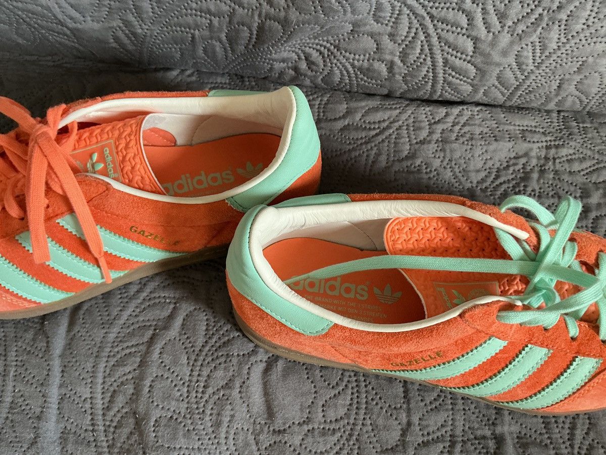 Adidas Adidas Gazelle Orange / Clear Mint (Turquoise) — New Size US 7 / IT 37 - 13 Thumbnail
