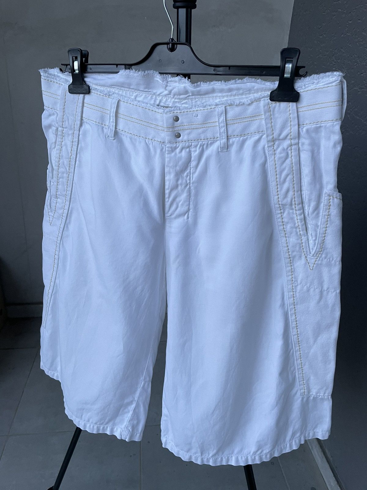 Marithe + Francois Girbaud × Vintage Le Jean De Marithe Francois Girbaud rap shorts Size US 33 - 2 Thumbnail