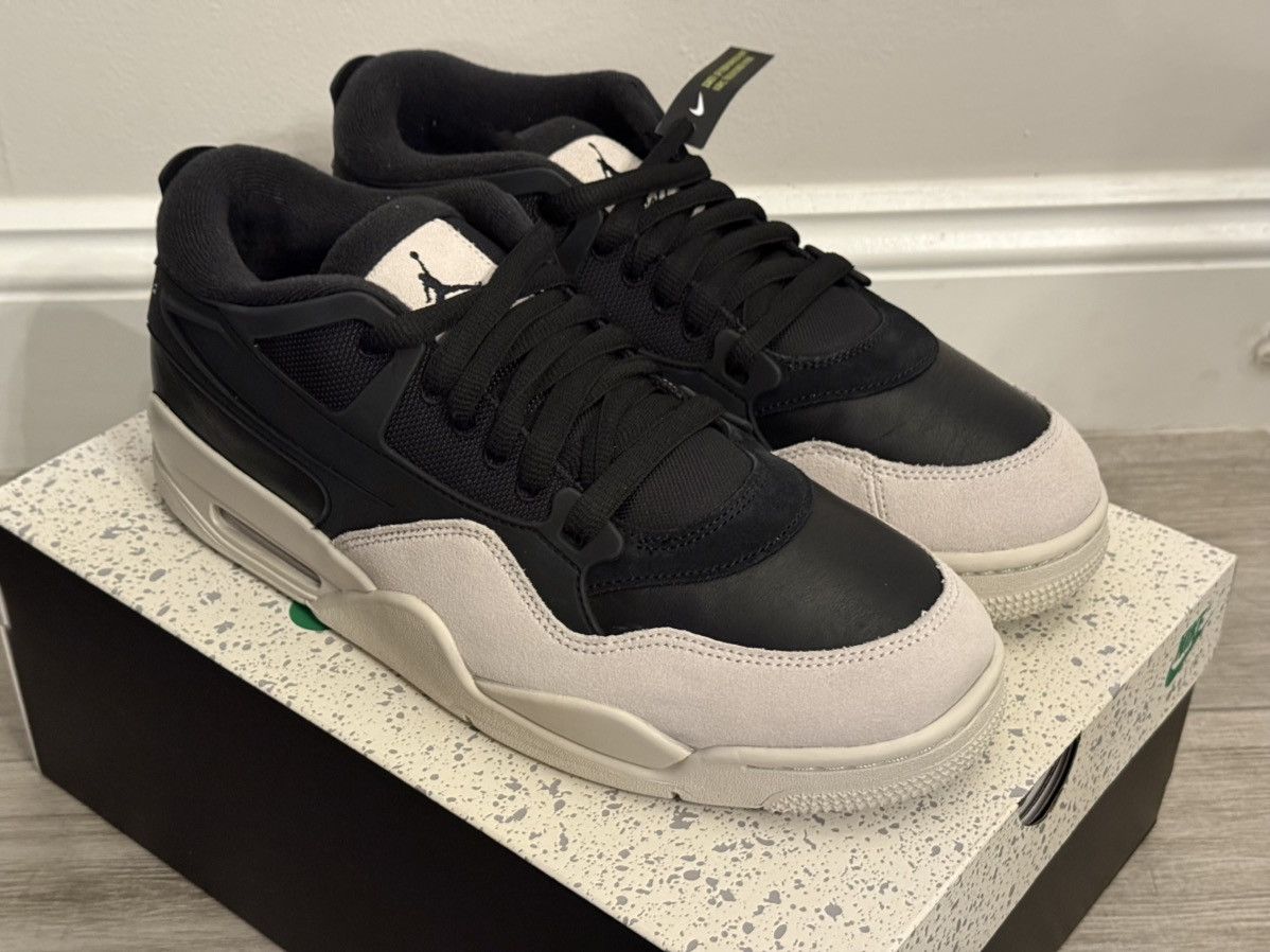 Jordan Brand Air Jordan 4 RM FQ7939-001 Black Light Bone Dark Grey Sz 12 Size US 12 / EU 45 - 4 Thumbnail