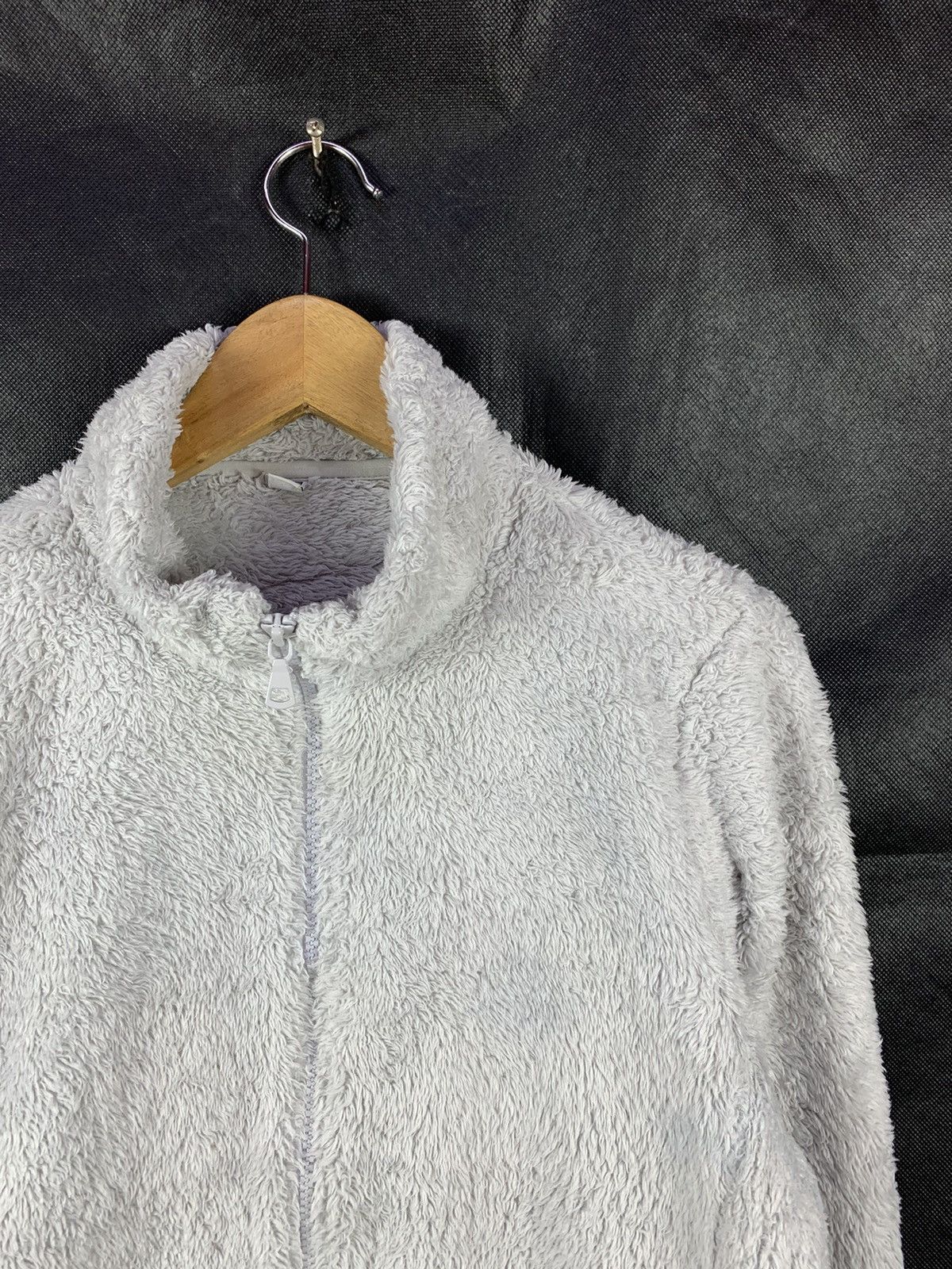 Japanese Brand Steals! Uniqlo Light Gray Fleece Zipper Jacket Size US M / EU 48-50 / 2 - 2 Thumbnail