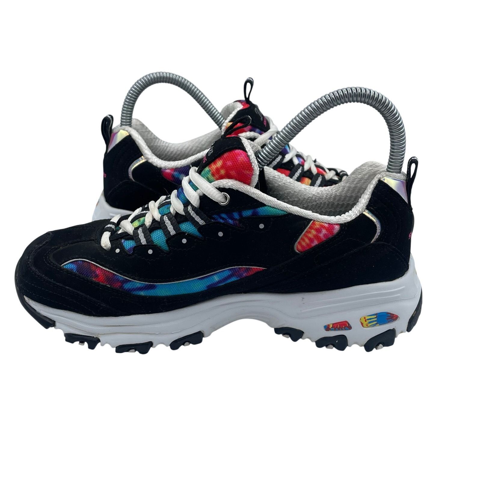 SKECHERS Skechers D’Lites Summer Fiesta Black Shoes Womens 7 Wide Size US 7 / IT 37 - 5 Thumbnail
