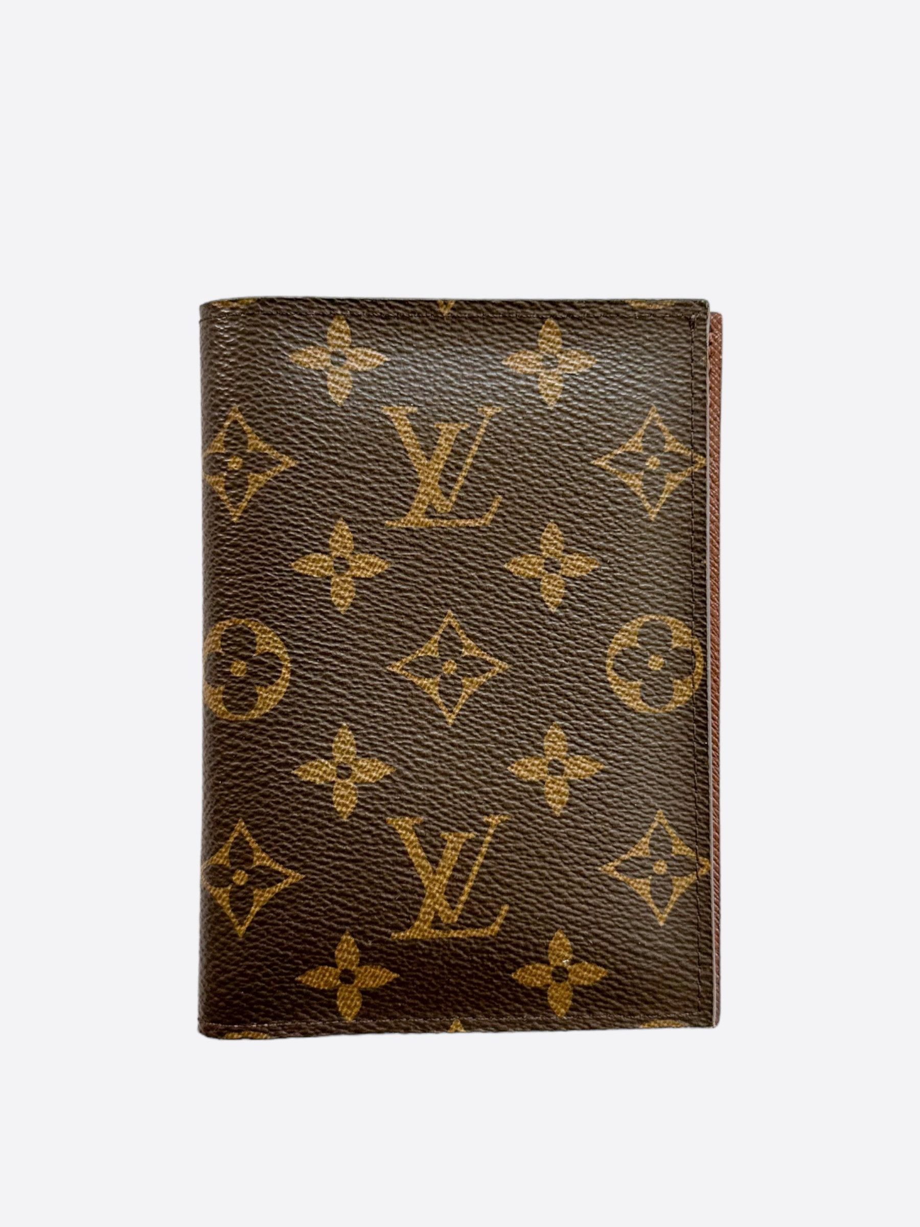 image of Louis Vuitton Brown Monogram Passport Cover, Men's