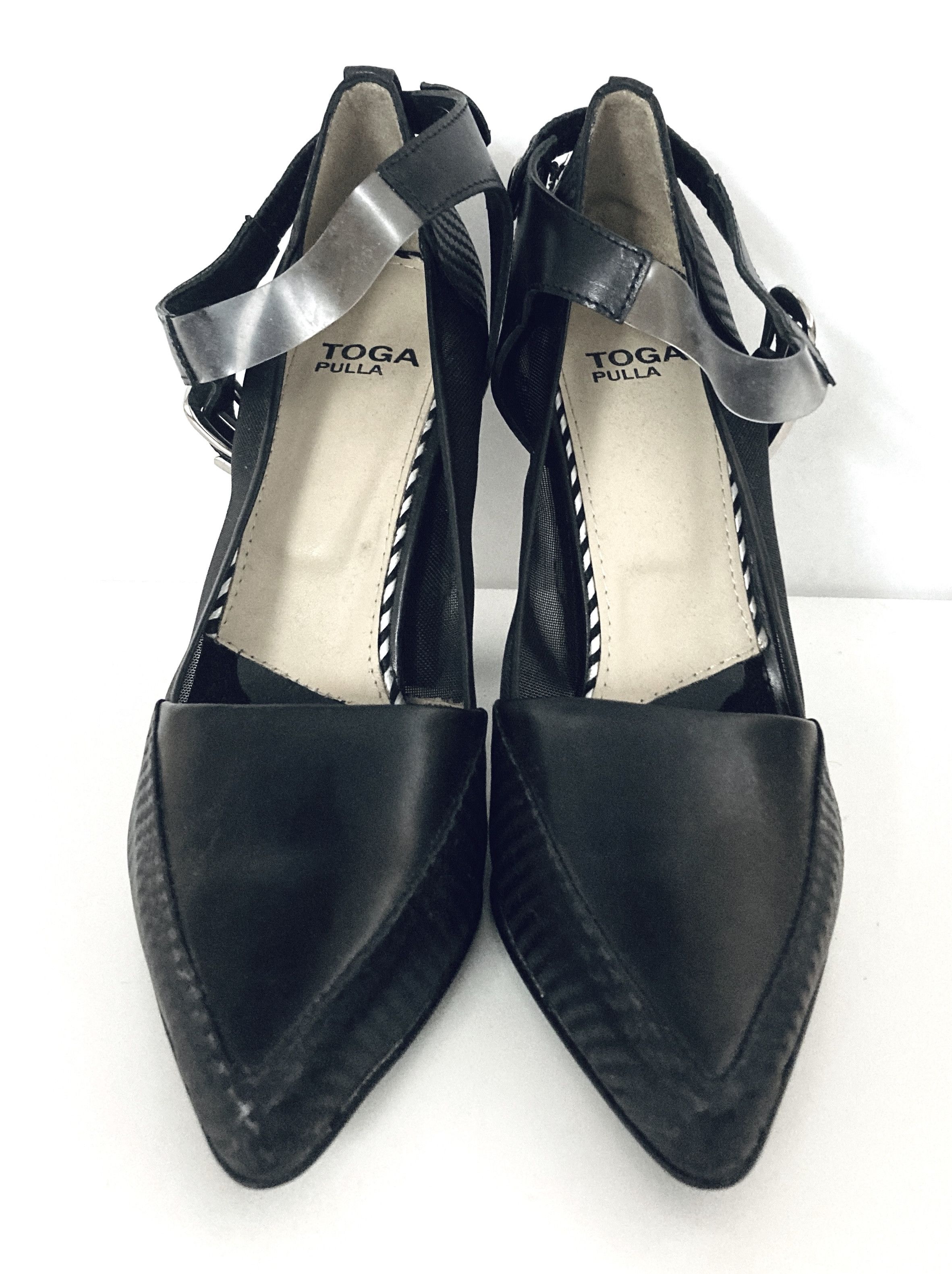 Giuseppe Zanotti Toga Pulla Western Style Silver Capped Block Heels Size US 6 / IT 36 - 2 Thumbnail