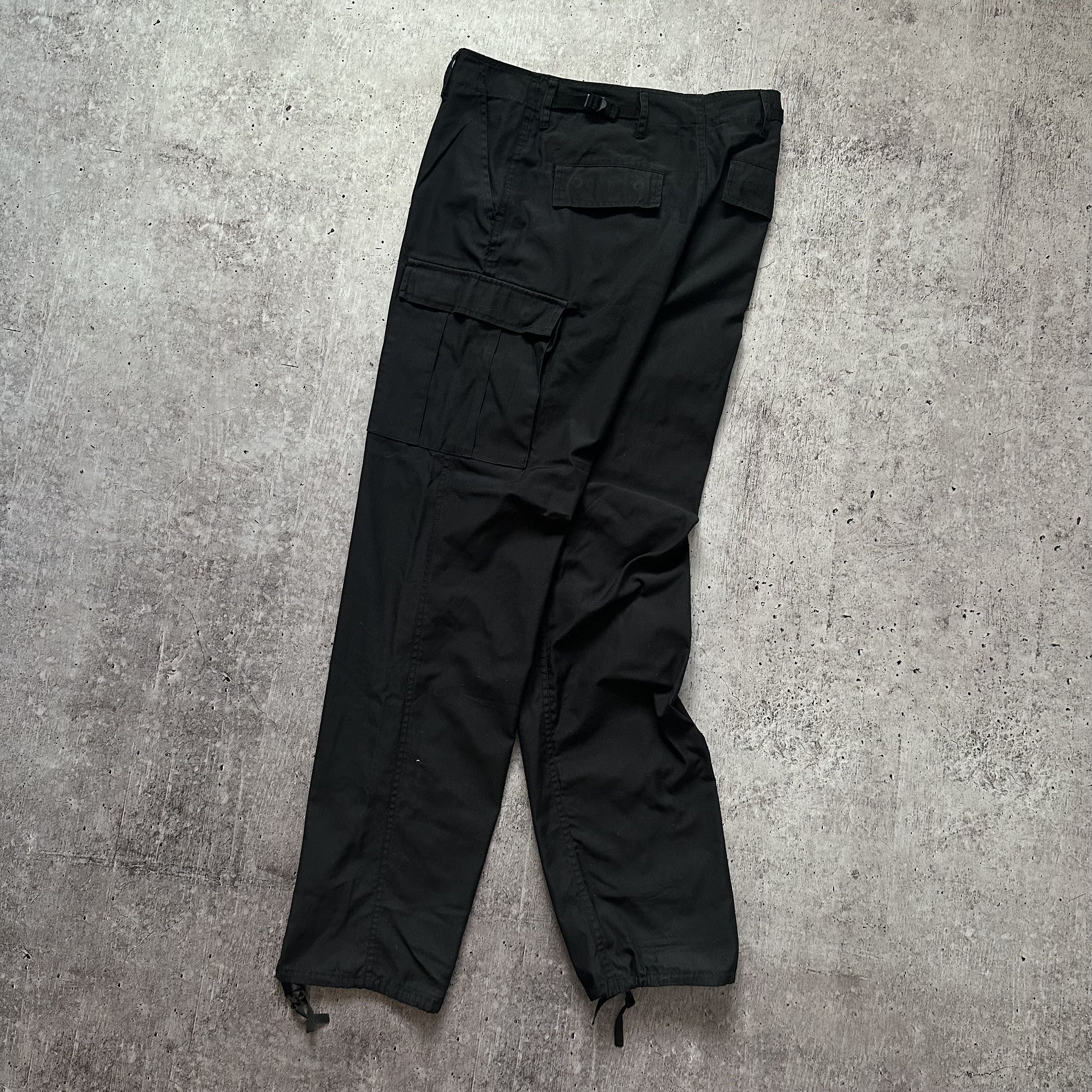 Japanese Brand Fostex Garments Trousers Combat Straight Cargo Denim Pants Size US 30 / EU 46 - 3 Thumbnail