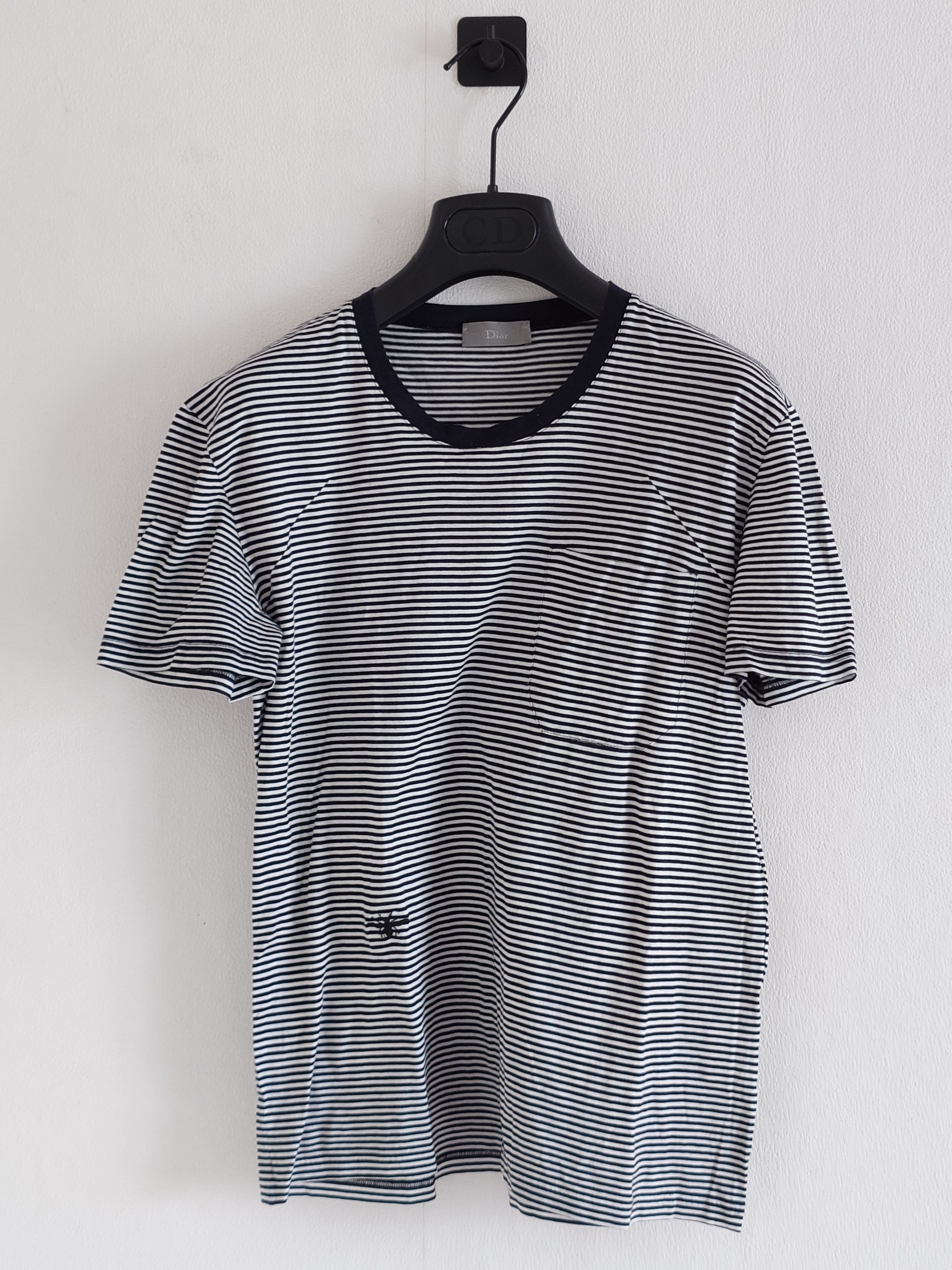 Dior × Hedi Slimane Dior Homme 2007 Hedi Slimane T-shirt xs stripe