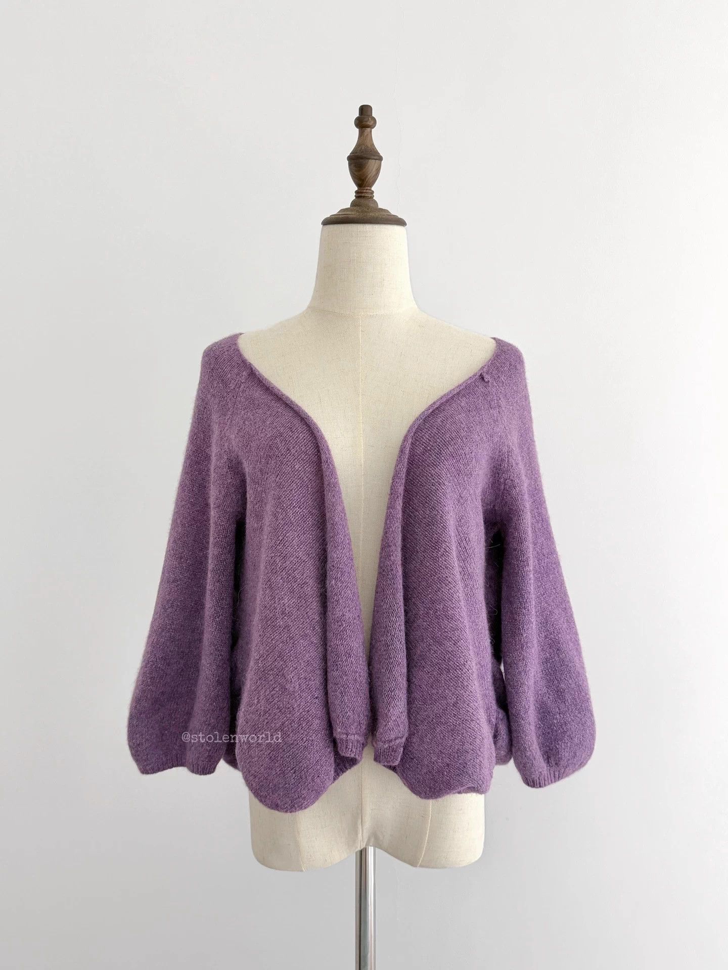 Y's Y's bis limi puffy lantern sleeve knit cardigan S Size S / US 4 / IT 40 - 3 Thumbnail