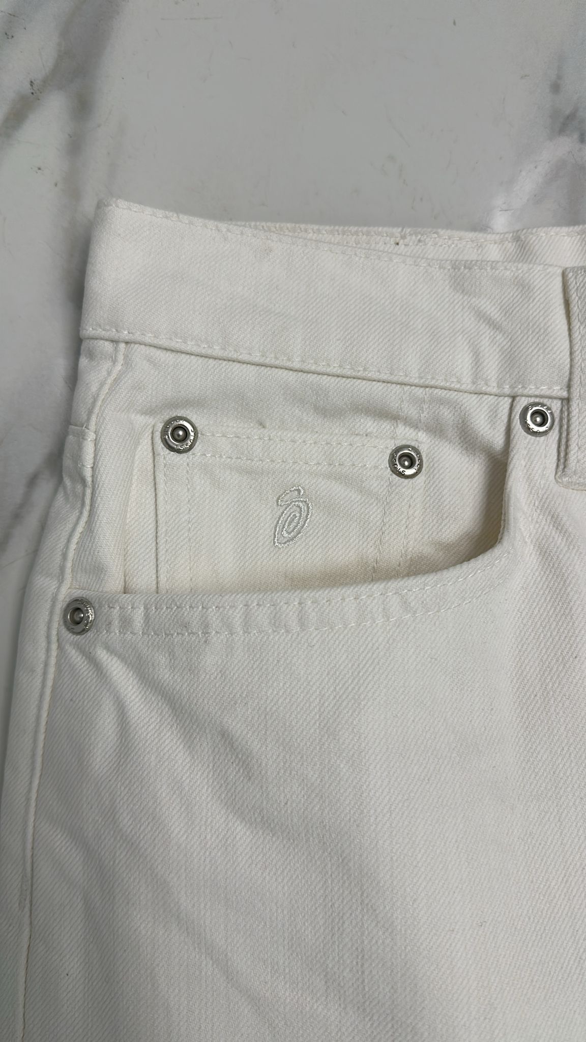 Stussy × Vintage Stussy Big Ol Jean Size 36 White Size US 36 / EU 52 - 4 Thumbnail