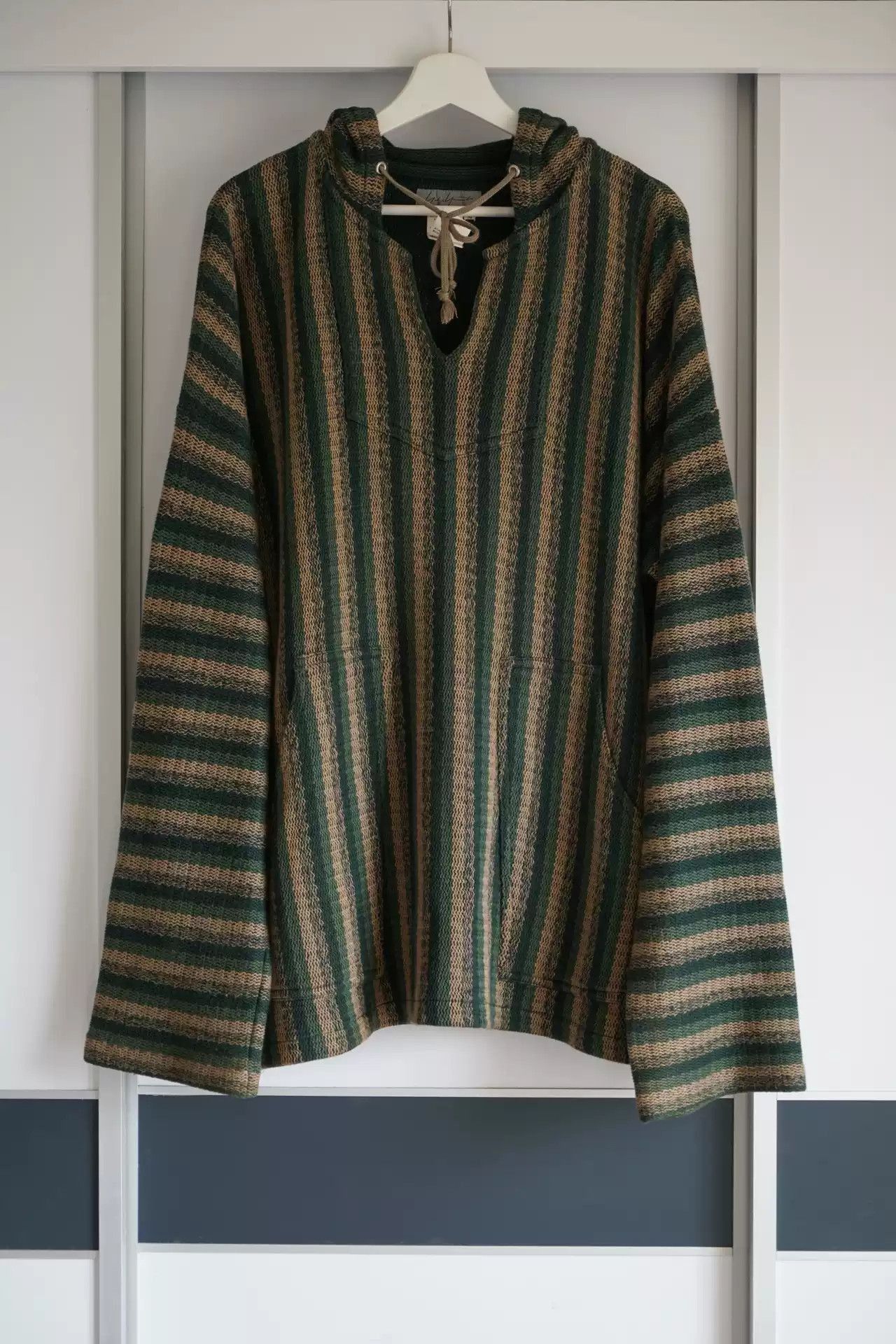 Yohji Yamamoto Yohji Yamamoto 98ss Patterned Striped Hoodie-2505 Size US M / EU 48-50 / 2 - 2 Thumbnail
