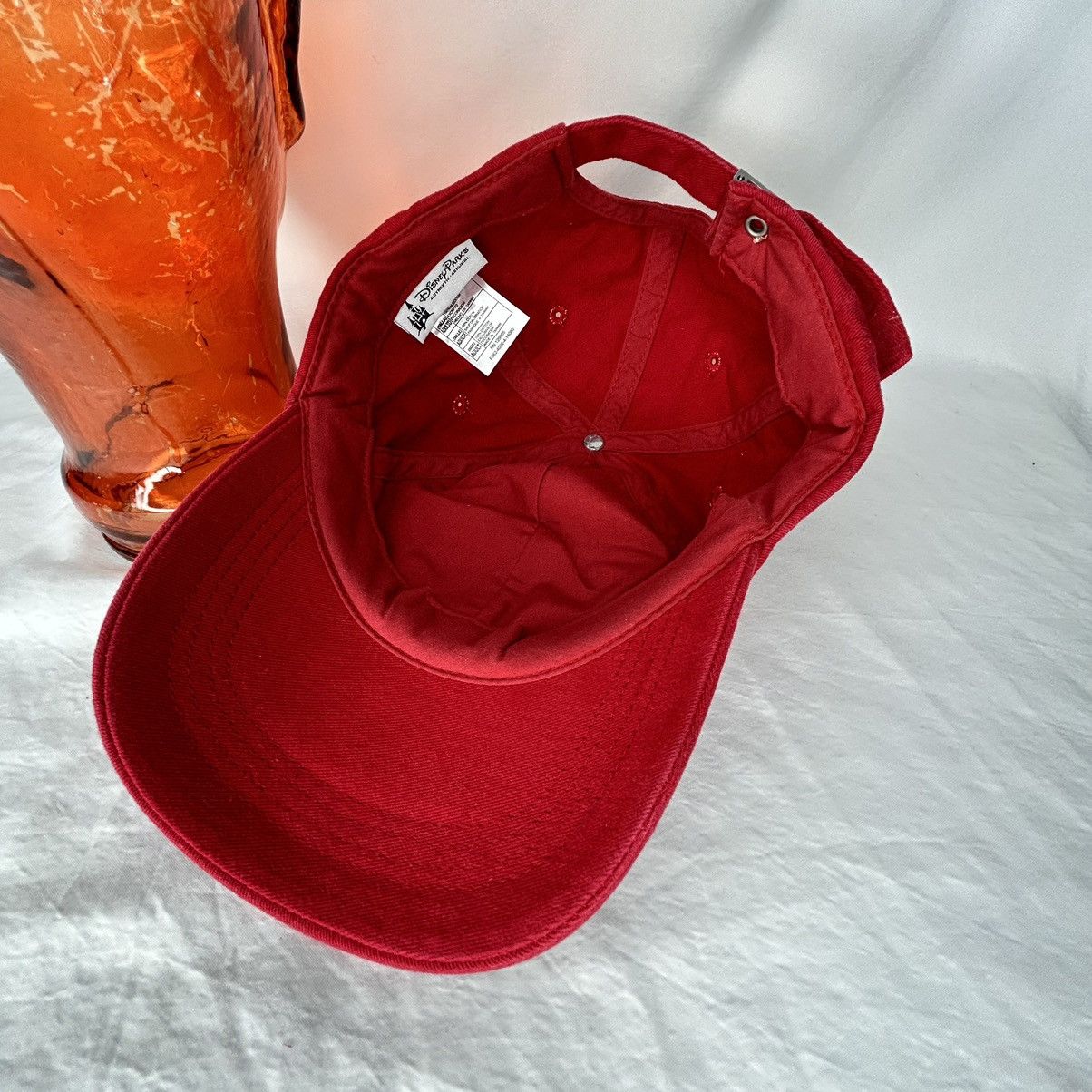 Disney Walt Disney World 1971 Embroidered Red Strap back Hat Size ONE SIZE - 4 Thumbnail