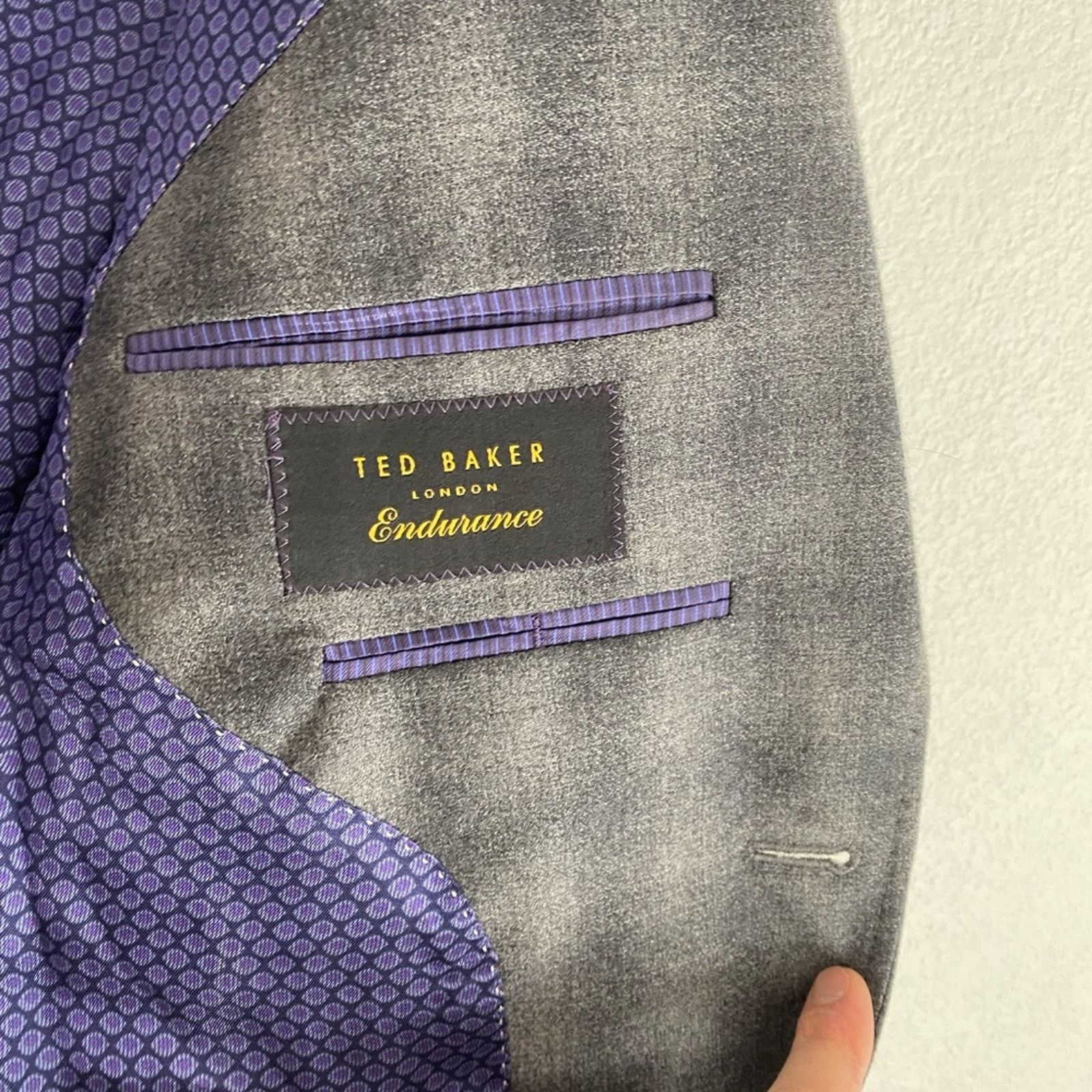 Ted Baker Ted Baker London Men's Wool Suit Blazer - 40R Size 40R - 5 Thumbnail