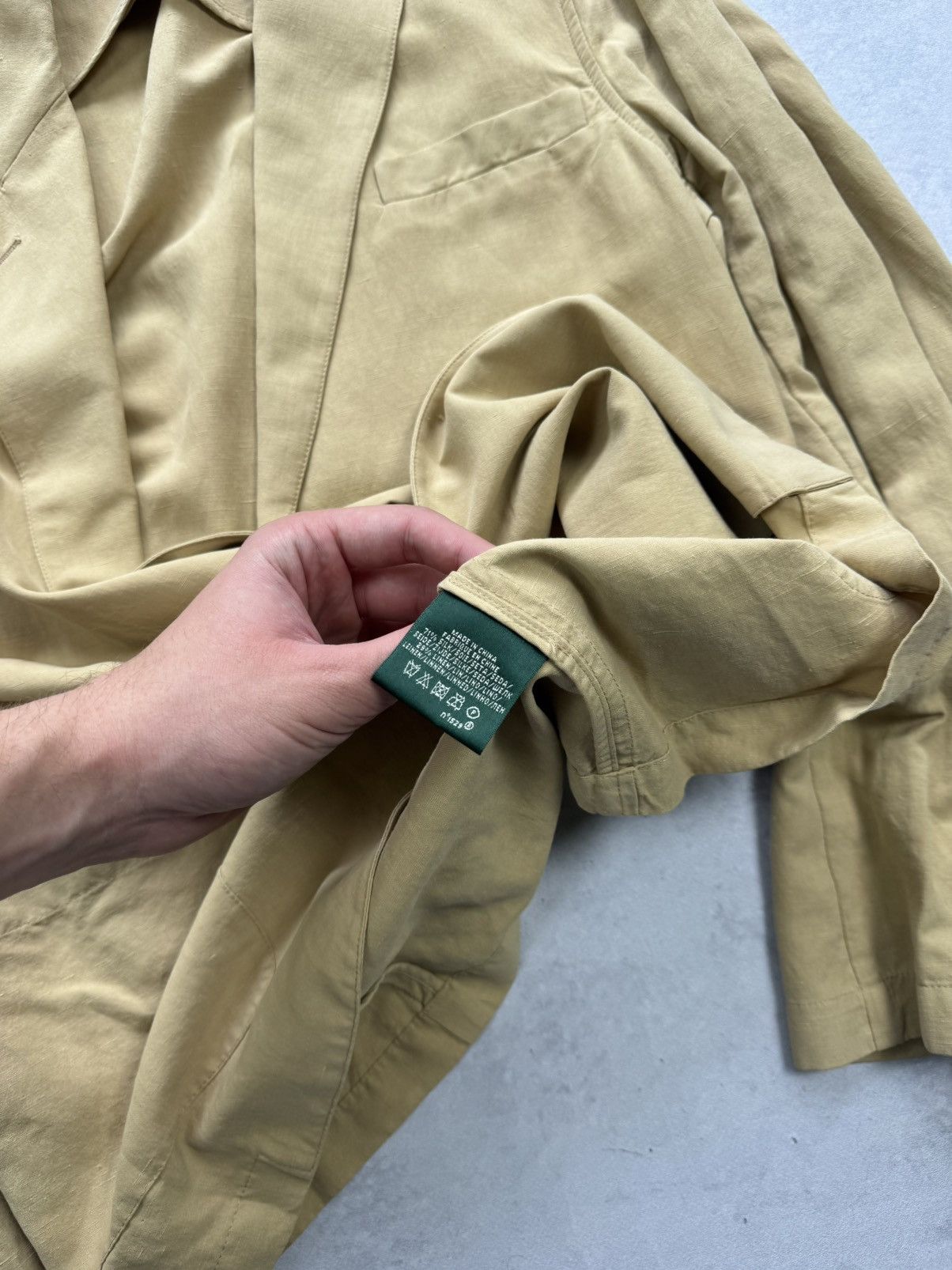 Polo Ralph Lauren Lauren Ralph Lauren Camel Silk Blazer Women’s L Size L / US 10 / IT 46 - 6 Thumbnail
