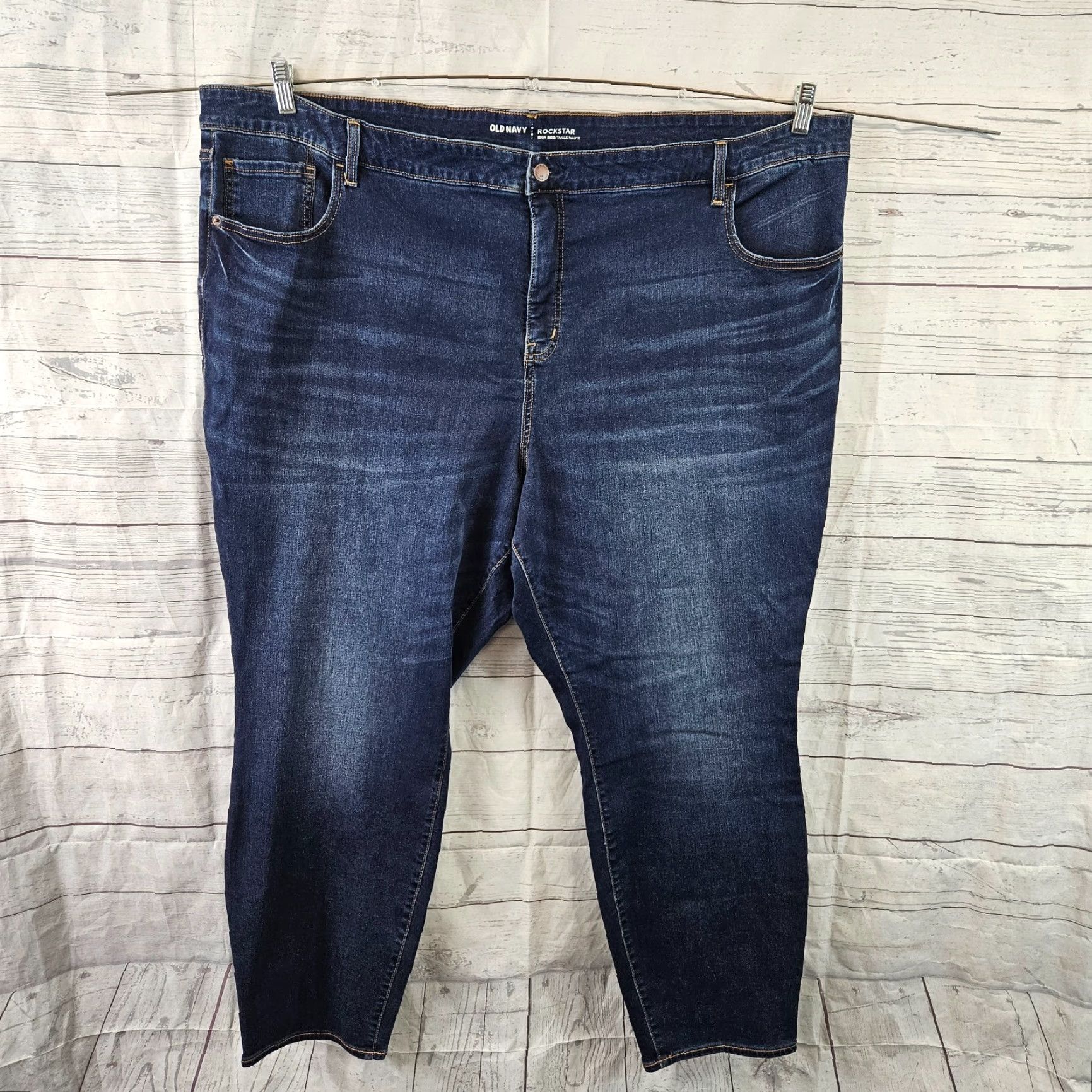 Old Navy VINTAGE Old Navy Skinny Jeans Womens 30 Blue High Rise Rockstars Size 30" / US 8 / IT 44 - 2 Thumbnail