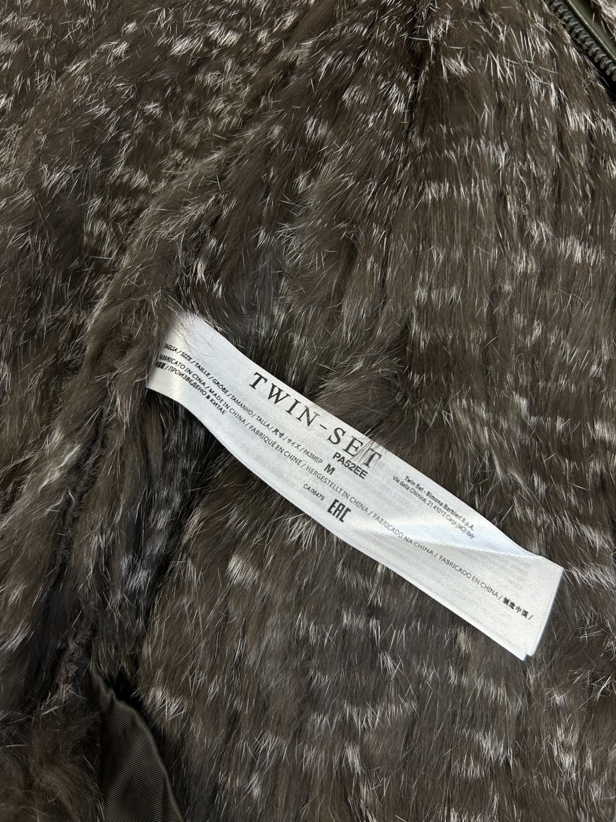 TWINSET × Vintage rare Twin Set Simona Barbieri Fur Cardi Coat Avant Garde Size M / US 6-8 / IT 42-44 - 11 Thumbnail