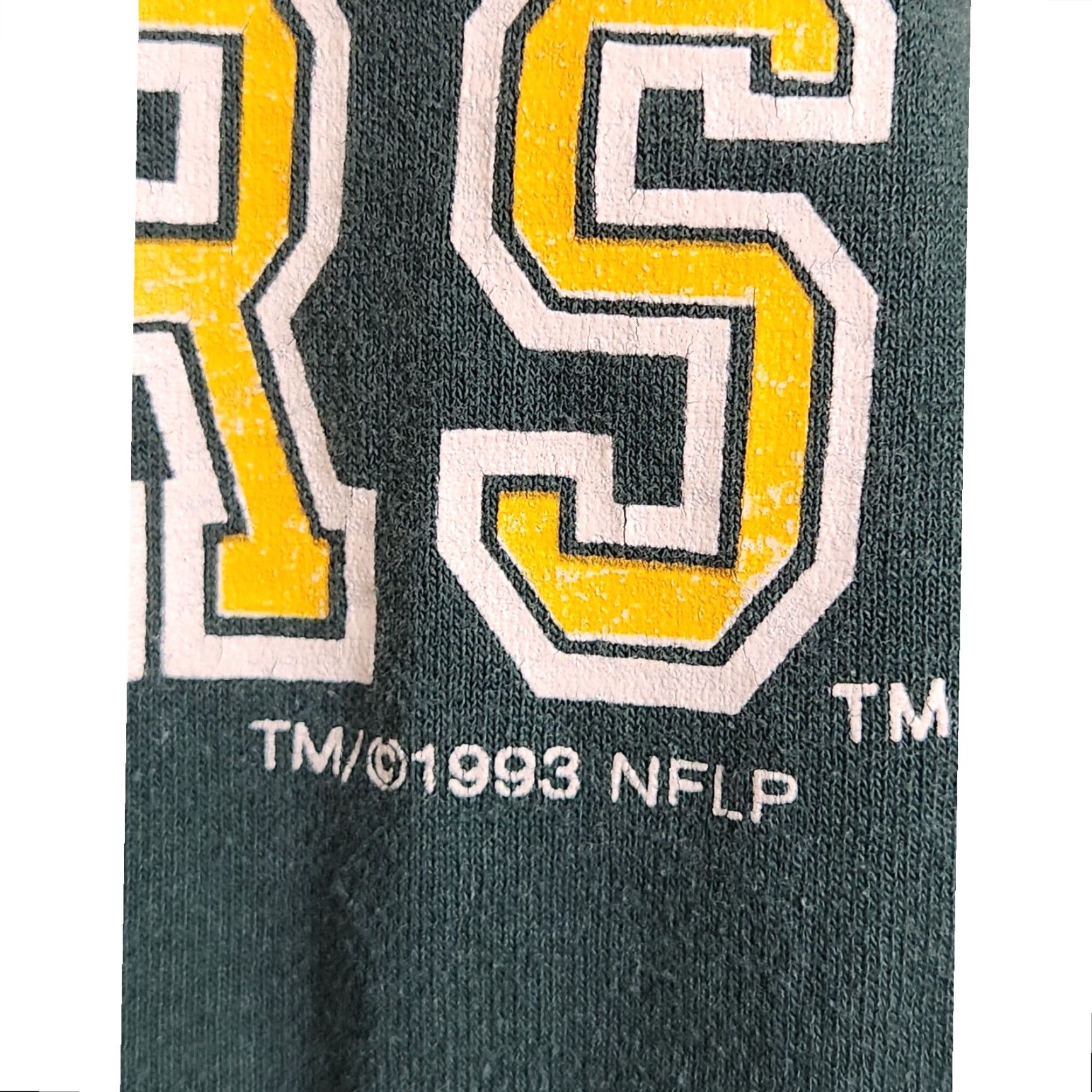 NFL VINTAGE ’93 Green Bay Packers Cotton Jersey Spellout Logo XL Wisconsin NFL Shirt Mens XL Green 90s Vintage Logo Spellout Wisconsin NFL Size US XL / EU 56 / 4 - 3 Thumbnail