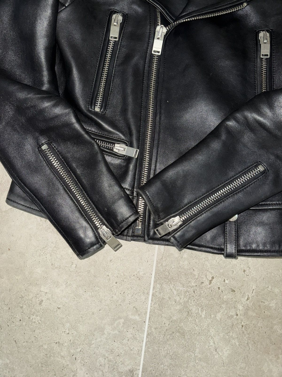Saint Laurent Paris Saint Laurent L01 Moto Leather Jacket Size S / US 4 / IT 40 - 3 Thumbnail