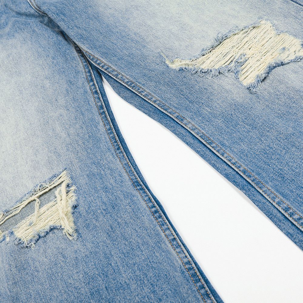 Japanese Brand × Jean Street men's retro washed gradient ripped distressed jeans Size US 32 / EU 48 - 7 Thumbnail