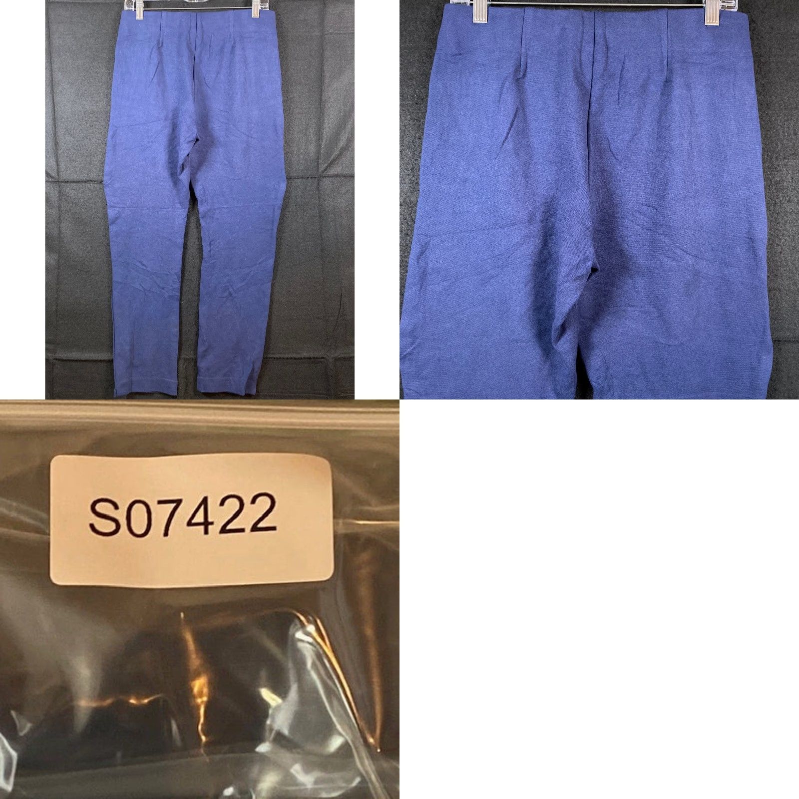 Vintage Chicos Womens Pants Blue Ankle Crop Pull On Rayon Nylon Blend Stretch 0.5 (6) Size 30" / US 8 / IT 44 - 8 Thumbnail