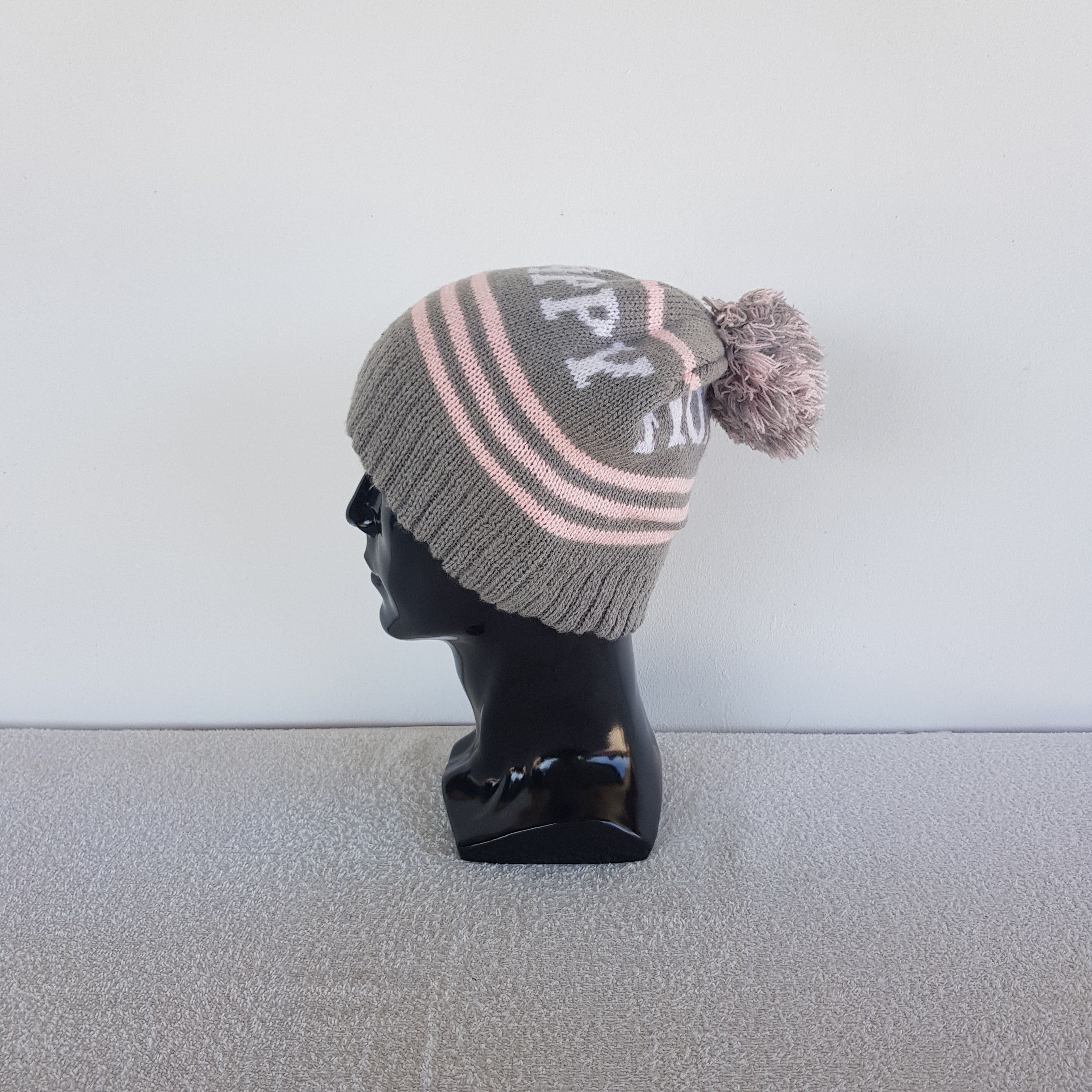Fiorucci Vintage Fiorucci Beanie Ribbed Knit Snow Caps Hats Size ONE SIZE - 4 Thumbnail