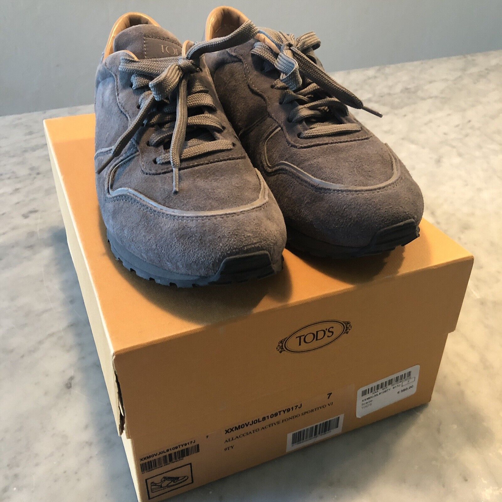 Tod's Tod’s Gray Suede Sneakers Size 7 Size US 7 / EU 40 - 1 Thumbnail