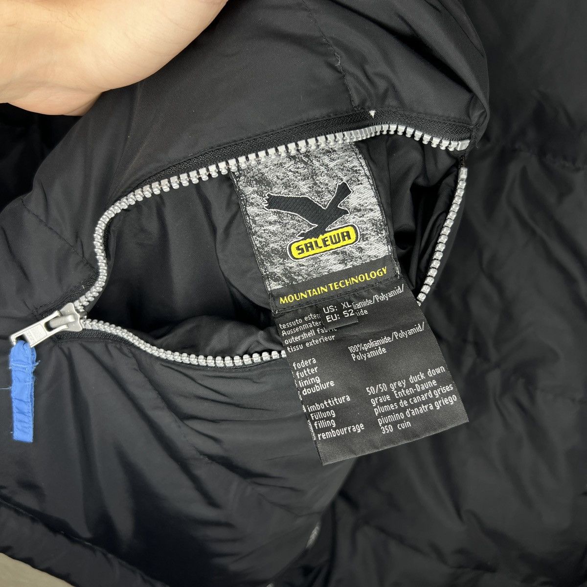 Vintage Vintage Salewa Puffer Goose Down Jacket Winter Mountain Logo Size US XL / EU 56 / 4 - 12 Thumbnail