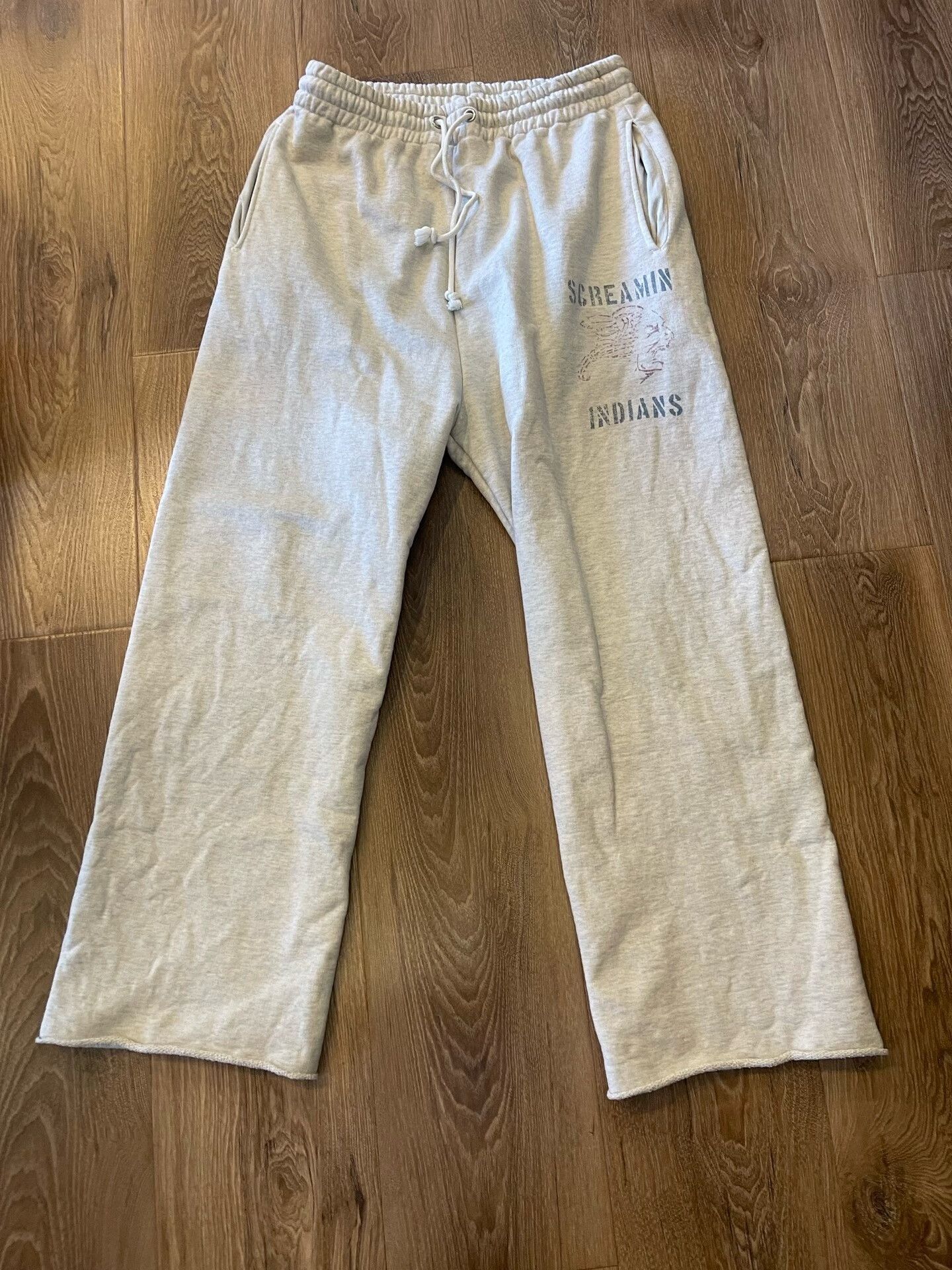 Bow3ry Bow Wow 25AW Washed Wide-Leg Sweatpants Size US 31 - 1 Thumbnail