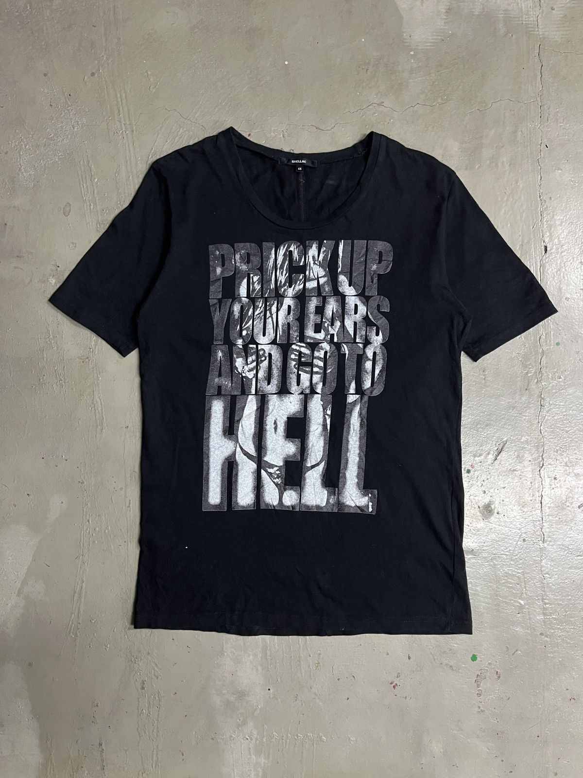 KMRii Shellac Naked Women Poem LGB Punk Vkei Style Graphic Tee Size US S / EU 44-46 / 1 - 2 Thumbnail