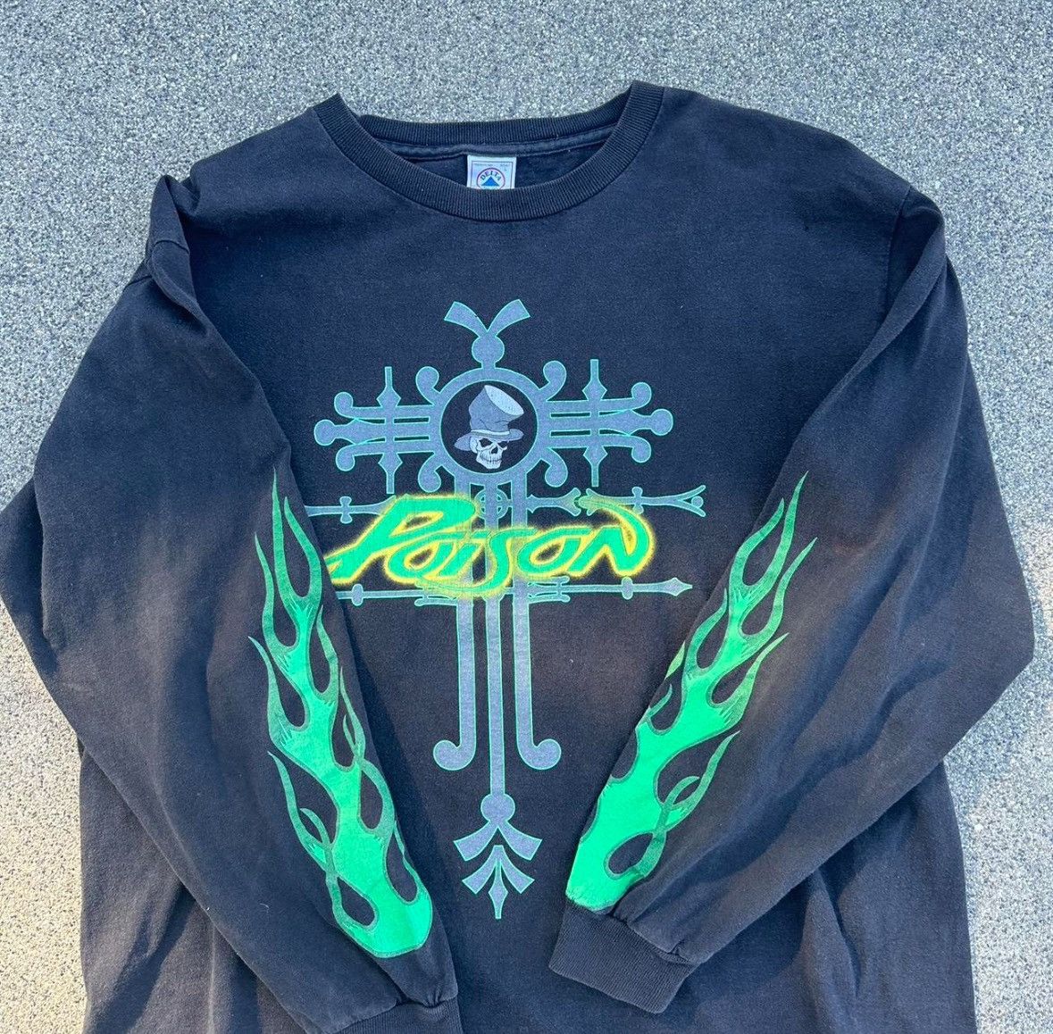 Band Tees × Vintage 90s poison long sleeve Size US L / EU 52-54 / 3 - 1 Thumbnail