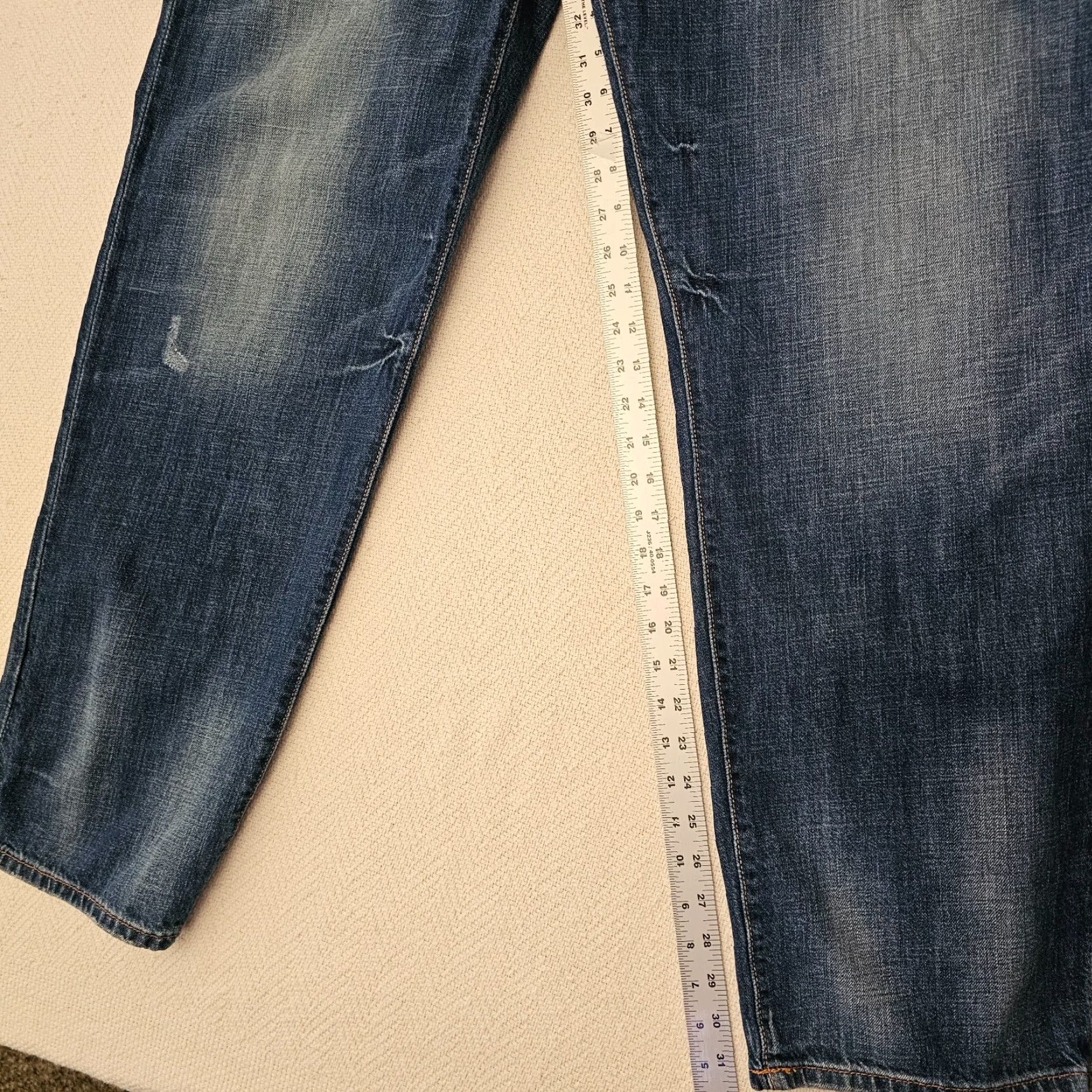 Lucky Brand Lucky Brand Jeans Men's 42x32 Straight Fit Blue Denim Casual Fashion Size US 42 / EU 58 - 7 Thumbnail